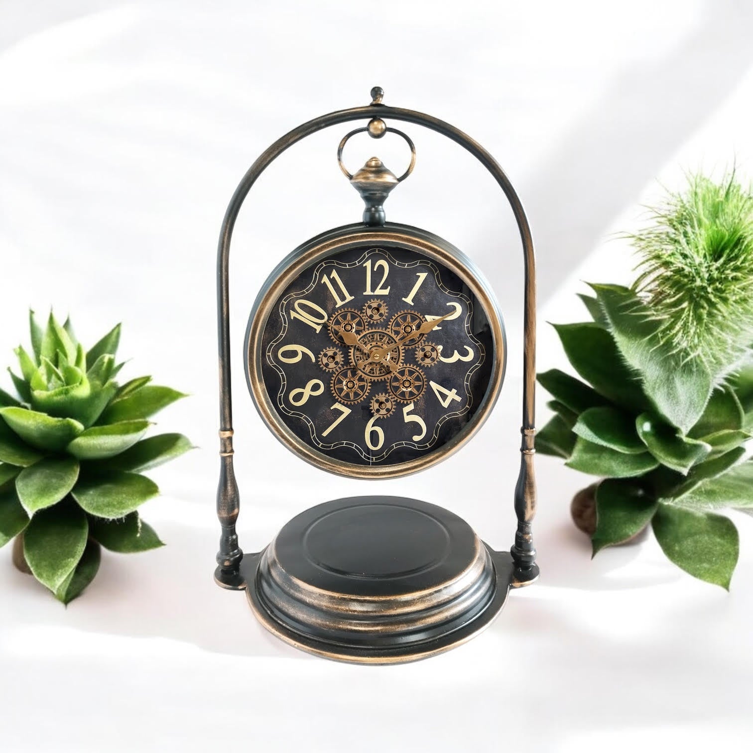 MSL 67cm Hand Finished Gear Clock for 1 AA Battery