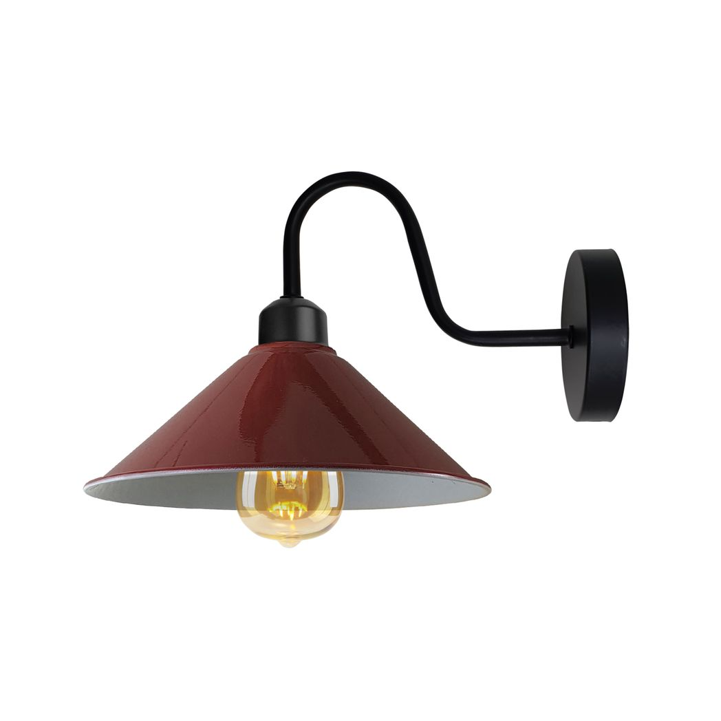 Vintage Black Wall Sconce, E27 Hardwired Indoor Wall Light