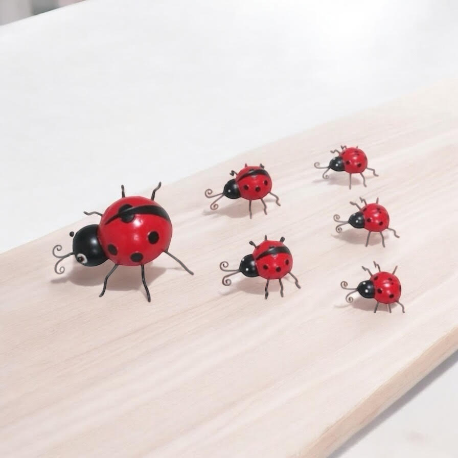 MSL Metal Garden Ladybirds Set of 6