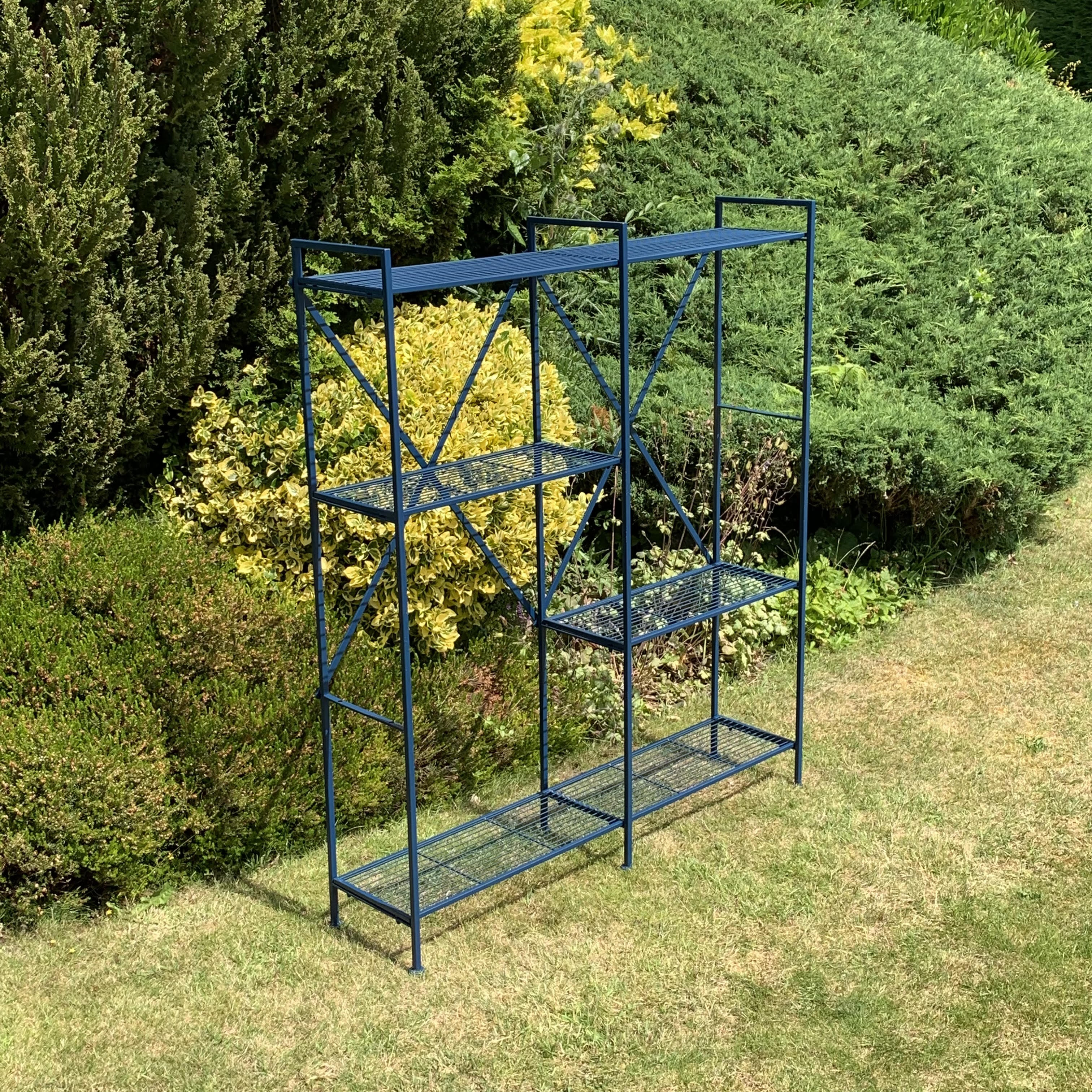 MSL 141cm Blue Powder Coated Metal Shelf Unit