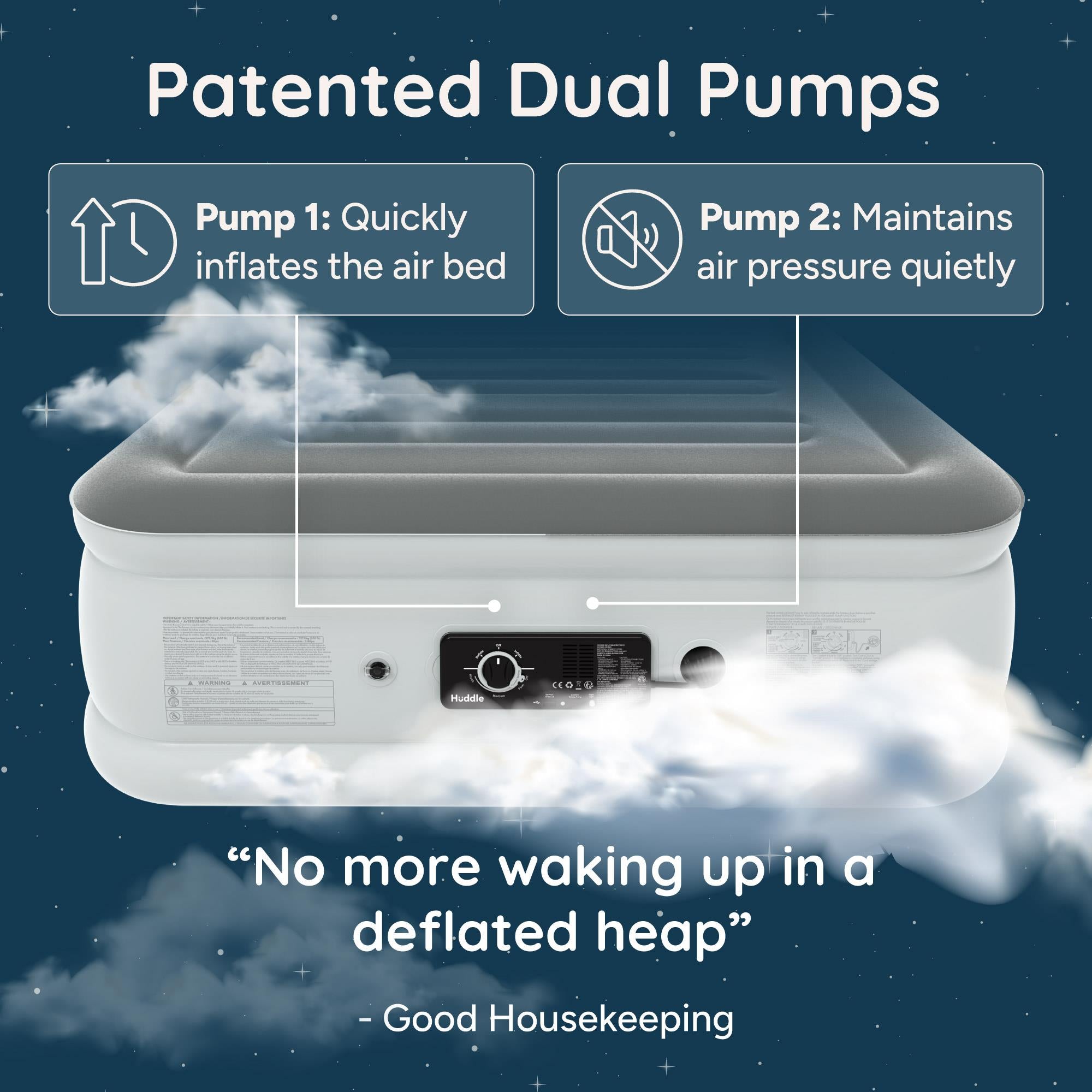 Huddle Never Deflate Air Bed - King