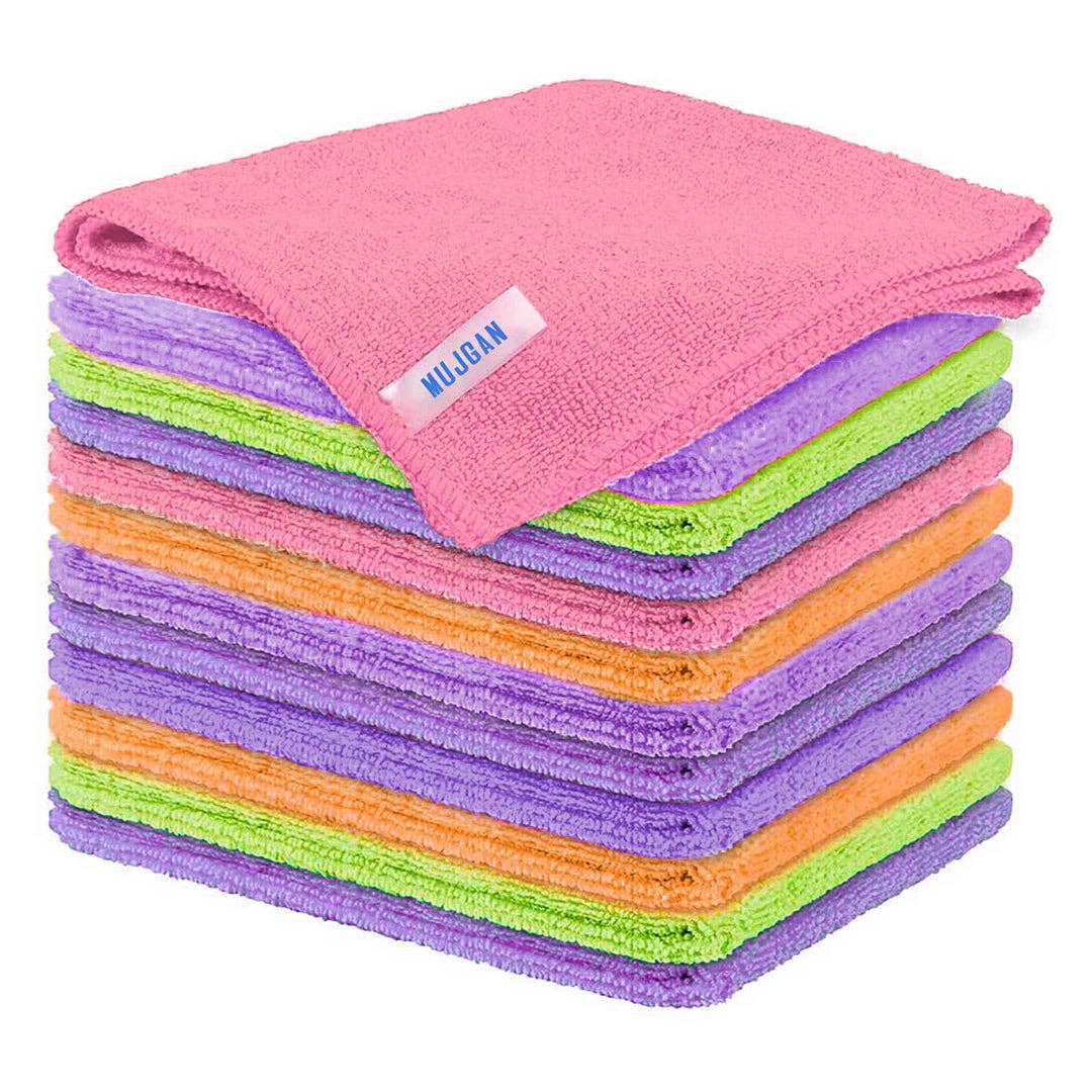 Premium Microfibre Cleaning Cloth Set - 12 Pack
