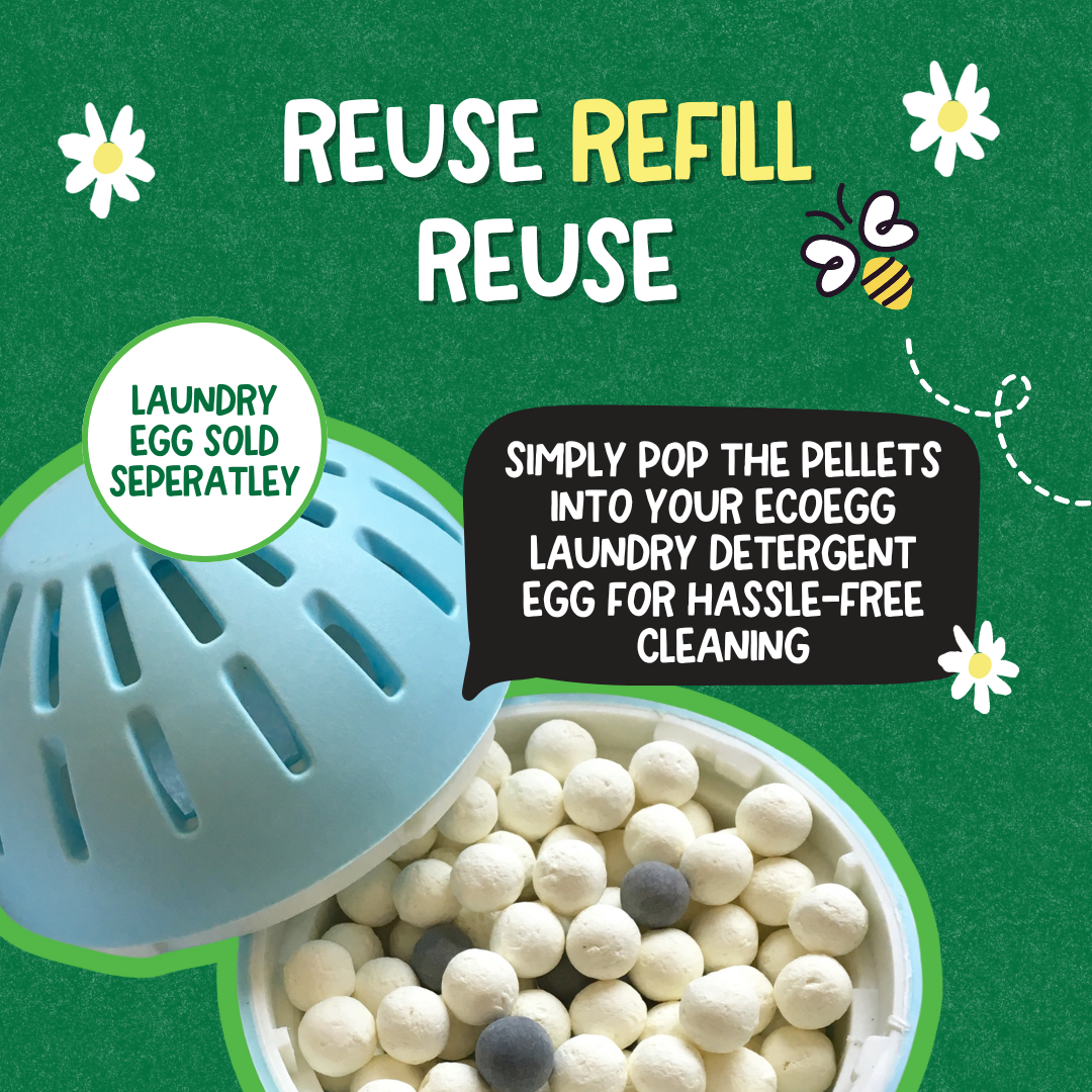 EcoEgg Enzyme Laundry Detergent – Sensitive Skin, Aquatic-Friendly, Vegan Formula