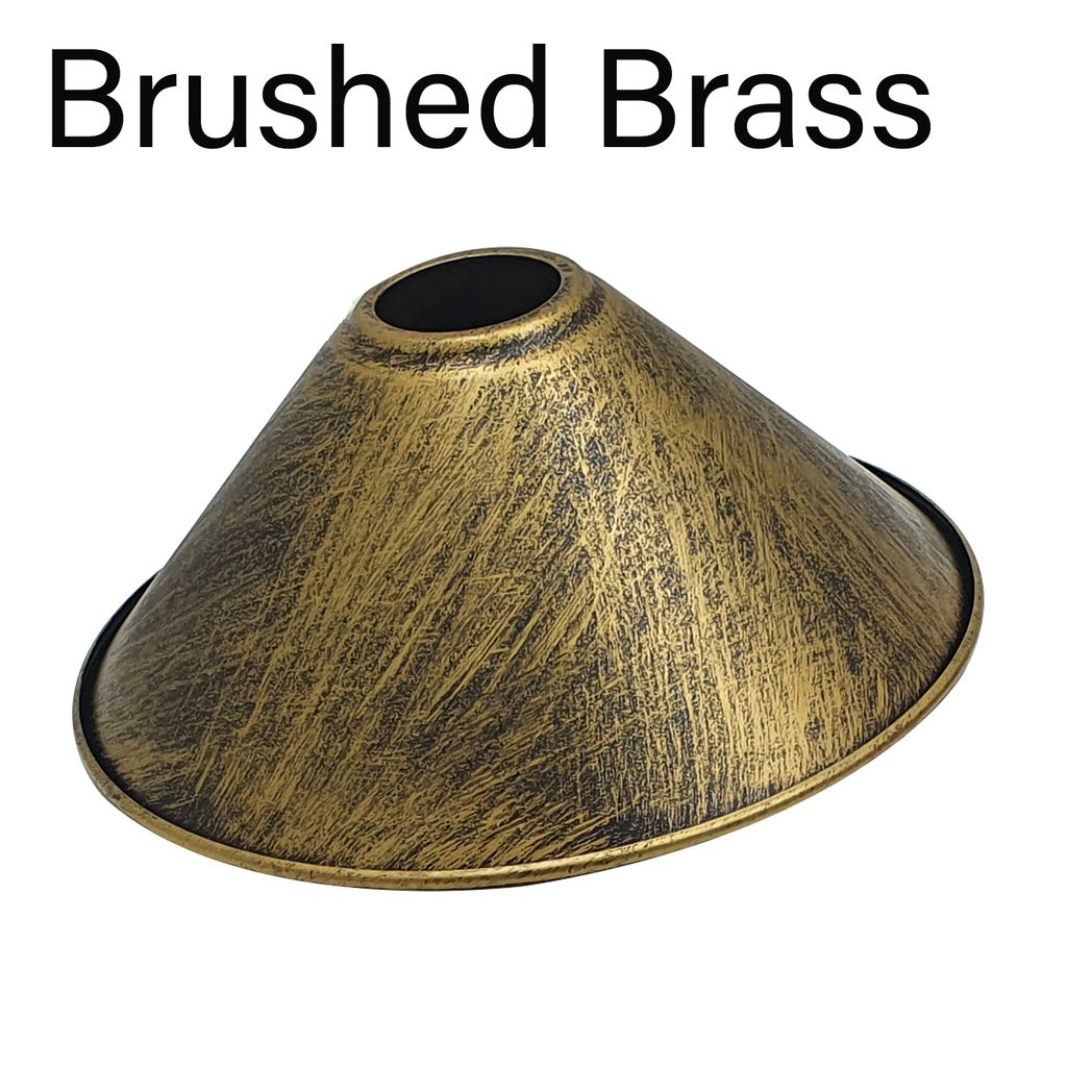 220mm x 10cm Cone Light Shades Metal Easy Fit Ceiling Pendant Hanging Wall Lampshade~1383