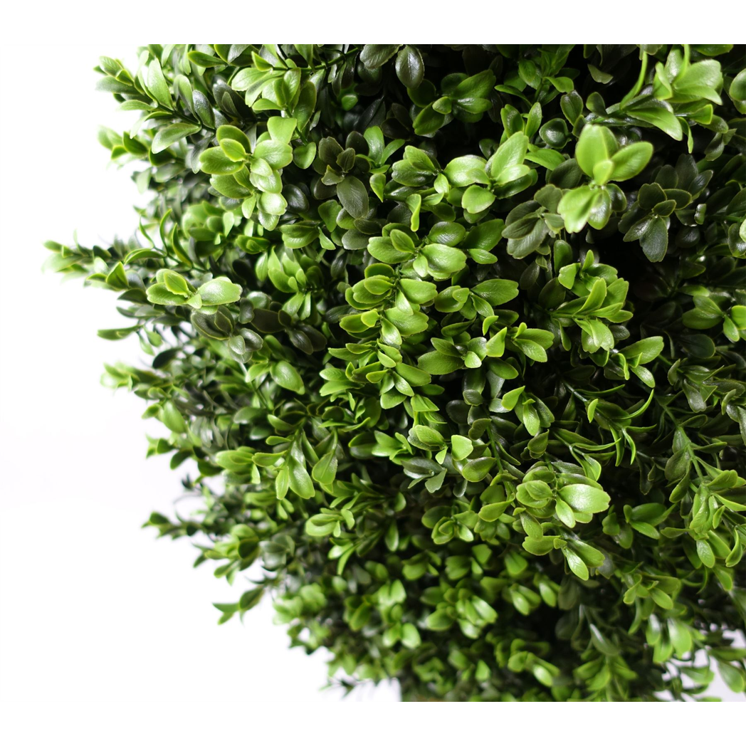 Leaf 120cm Artificial Buxus Boxwood Ball Cone Tree UV Resistant Outdoor
