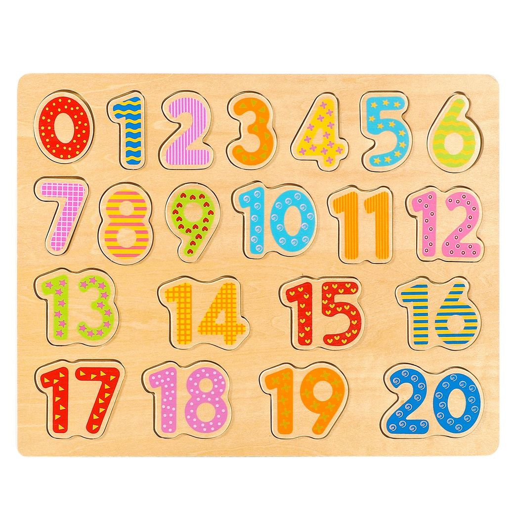 SOKA Wooden Number Board 1 to 20 Educational Toy for Children