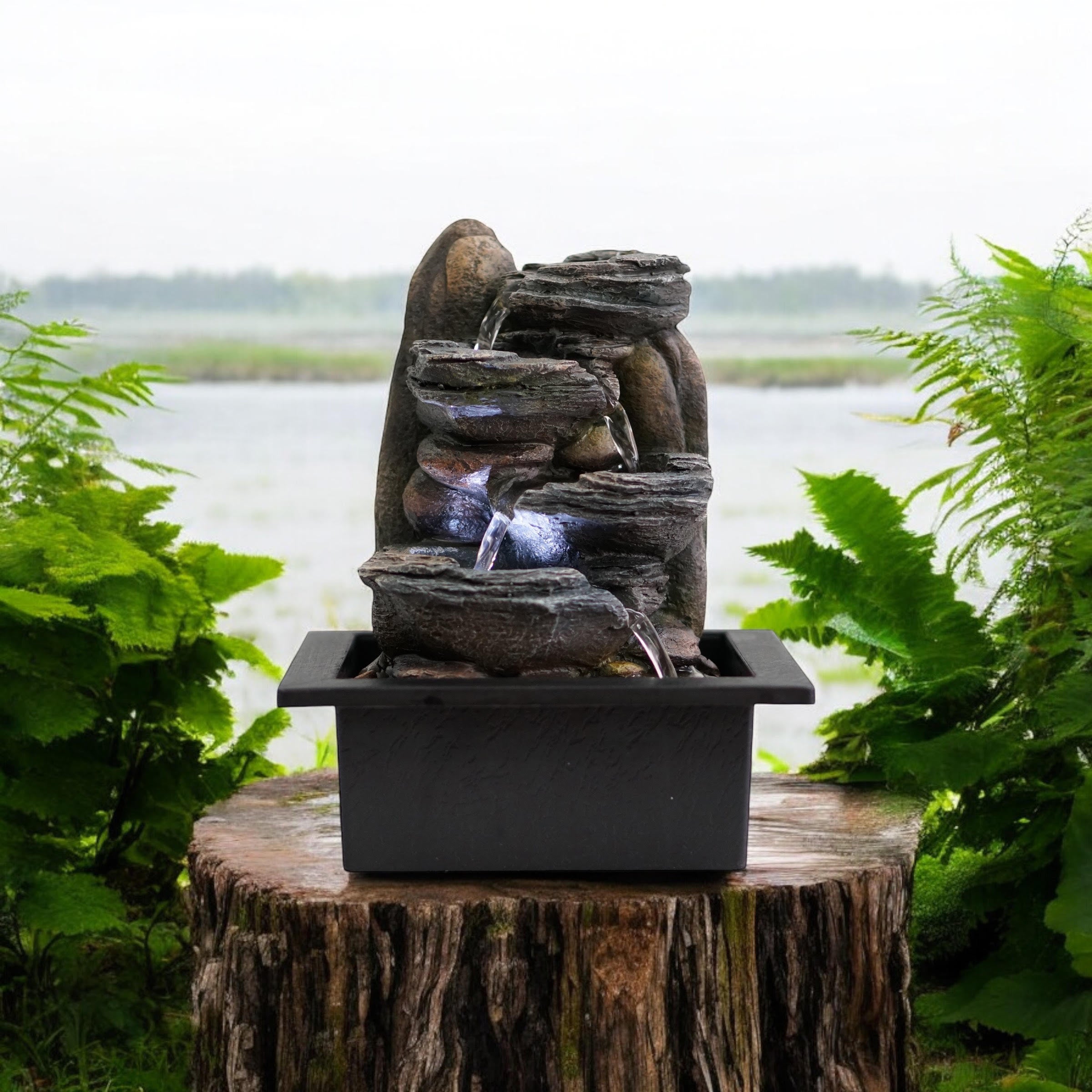 MSL 25cm Hand Finished 240V Tabletop Fountain
