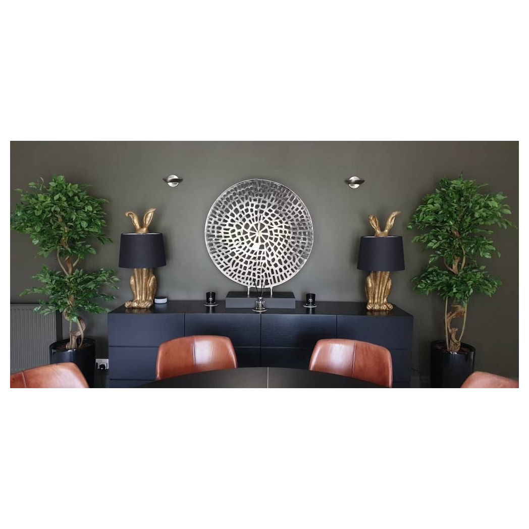 Leaf 150cm Artificial Japanese Fruticosa Style Ficus Tree with Twisted Trunk and Wired Stems