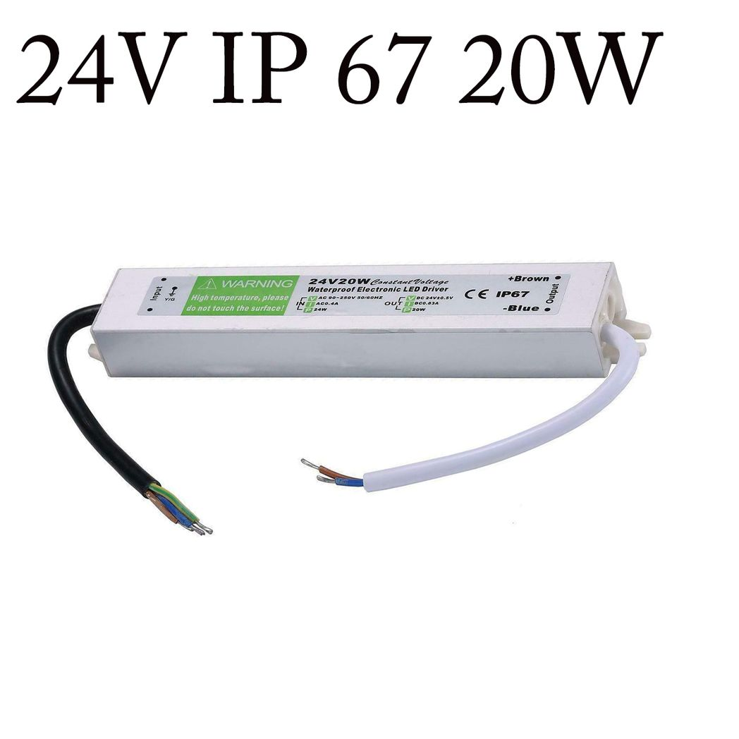 DC24V IP67 20W Waterproof LED Driver Power Supply Transformer~3348