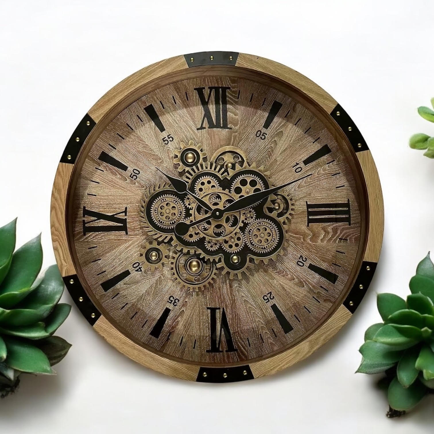 MSL 68cm Gear Wall Clock