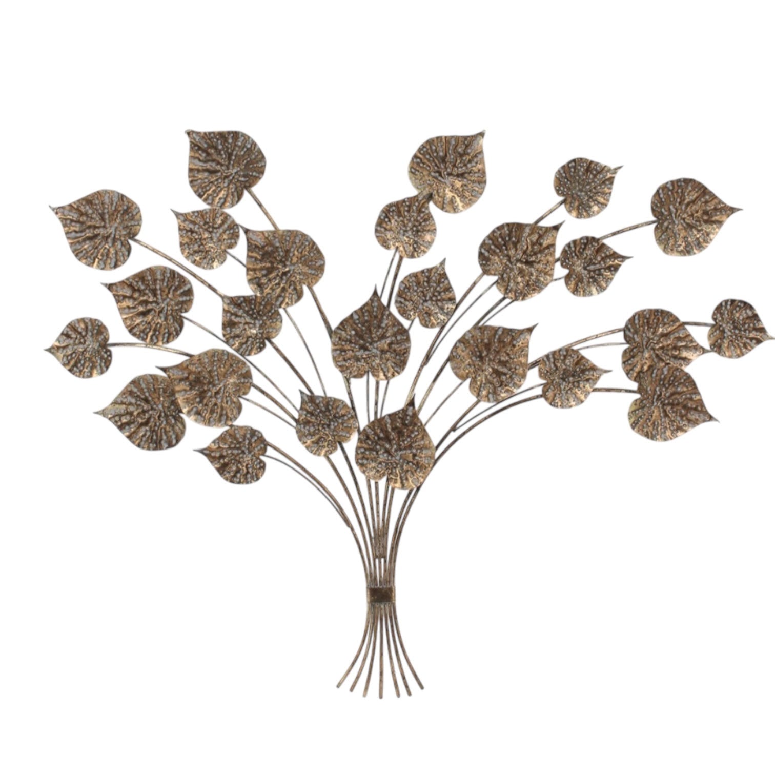 MSL 131cm Metal Wall Decor Leaves Elegant Design Easy to Hang