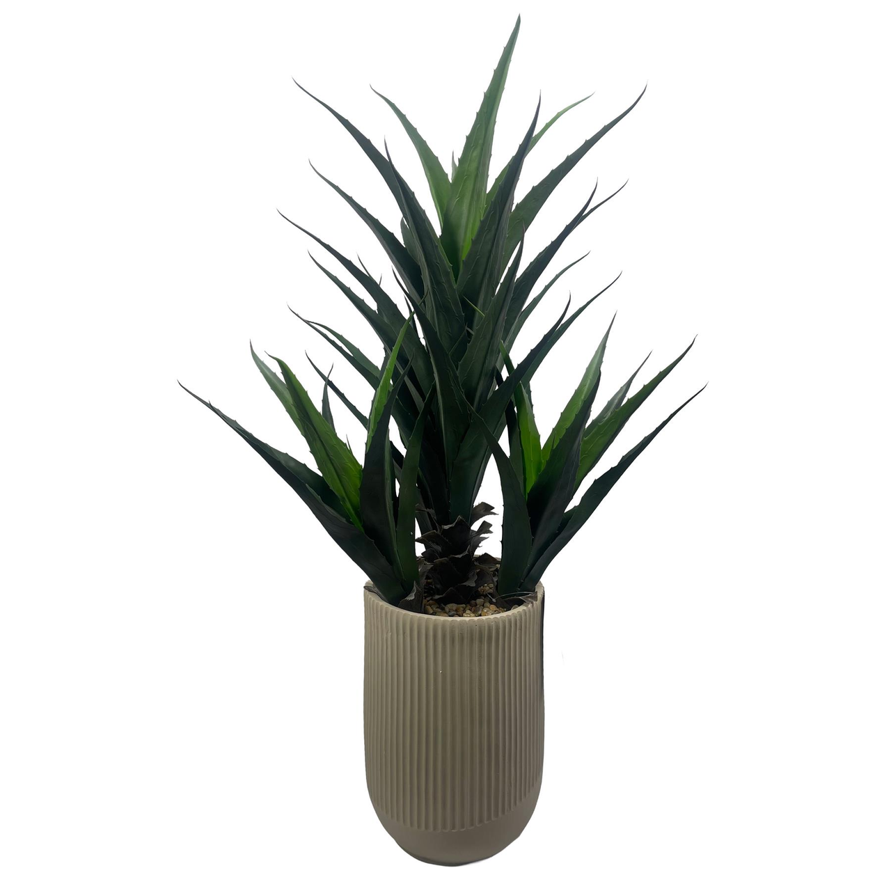 113cm Artificial Yucca Display in Decorative Planter, Artificial Plant in Pot
