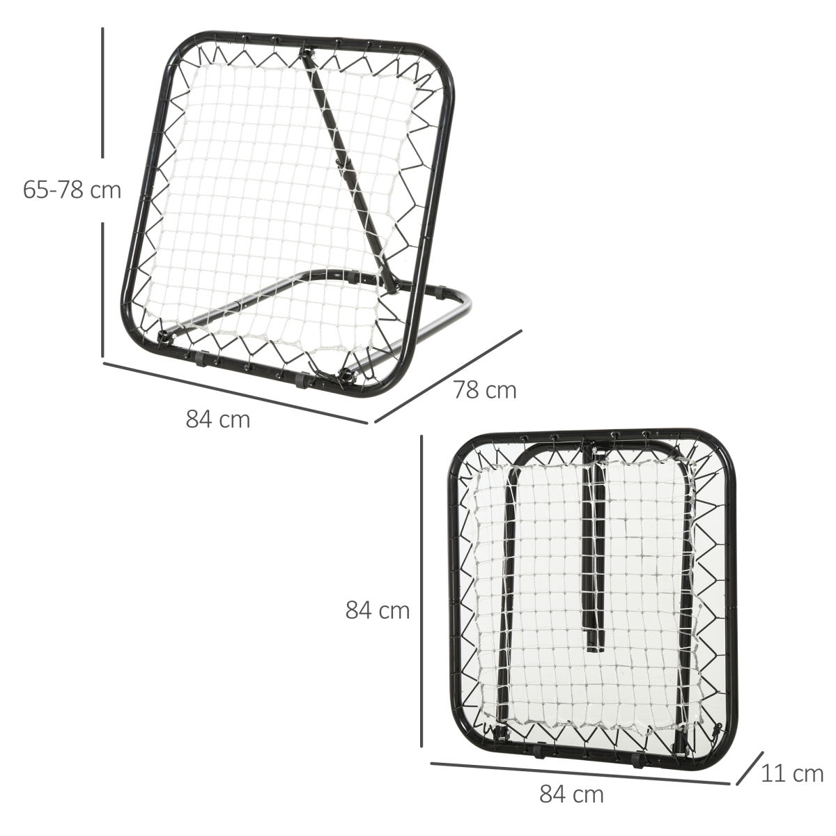 Adjustable Rebounder Net Training Goal for Football & Baseball