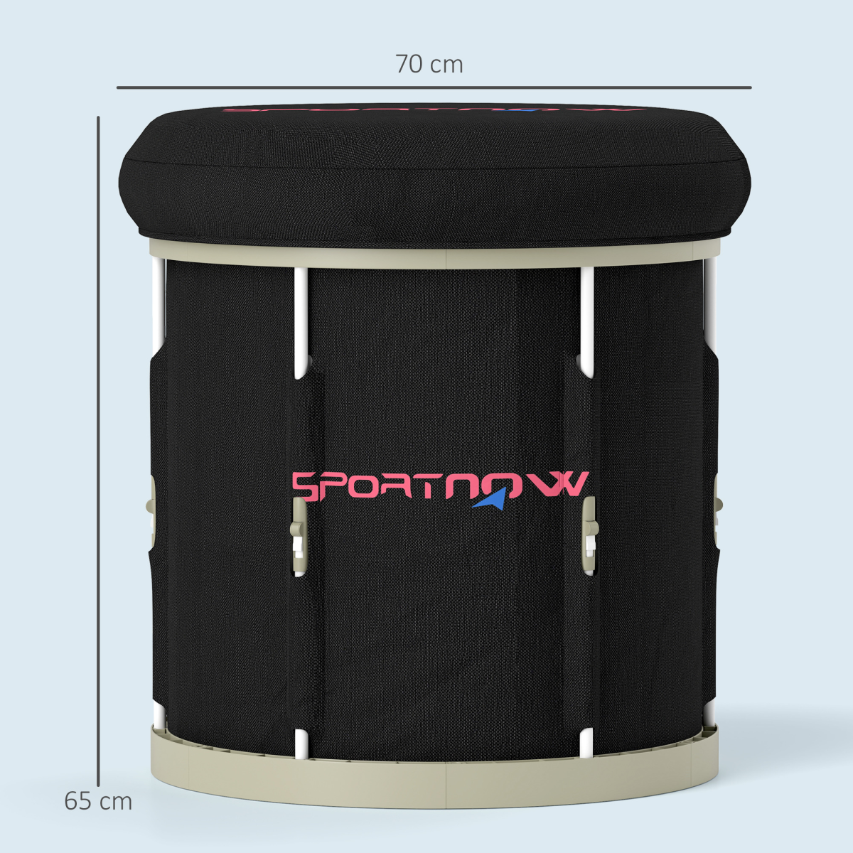 SPORTNOW 210L Portable Ice Bath Tub for Cold Water Therapy, Black