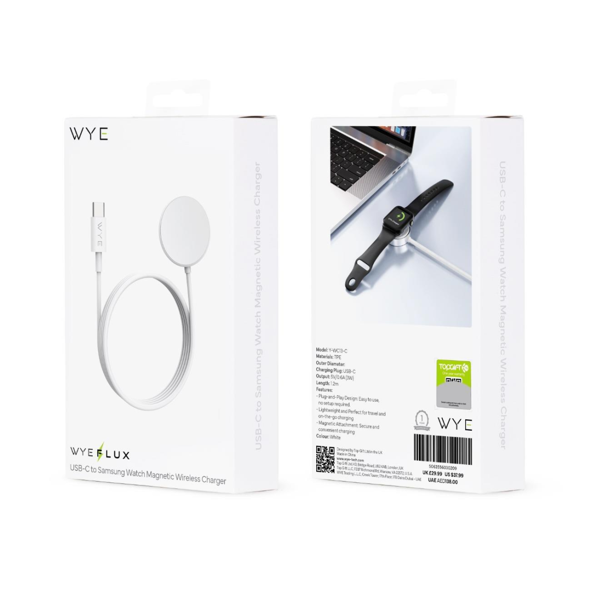 Wye USB-C to Samsung Watch Magnetic Wireless Charger