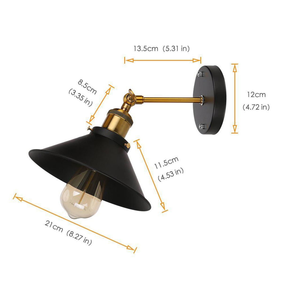 Black Wall Lights Wall Mounted Lamps & Sconces UK ~3150