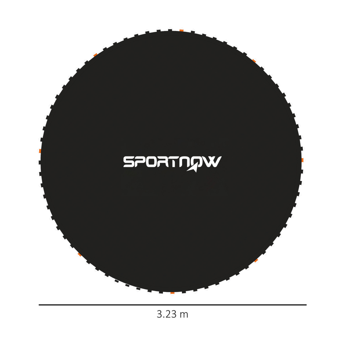 SPORTNOW Trampoline Mat with 72 V-Rings for 12ft Round Trampoline
