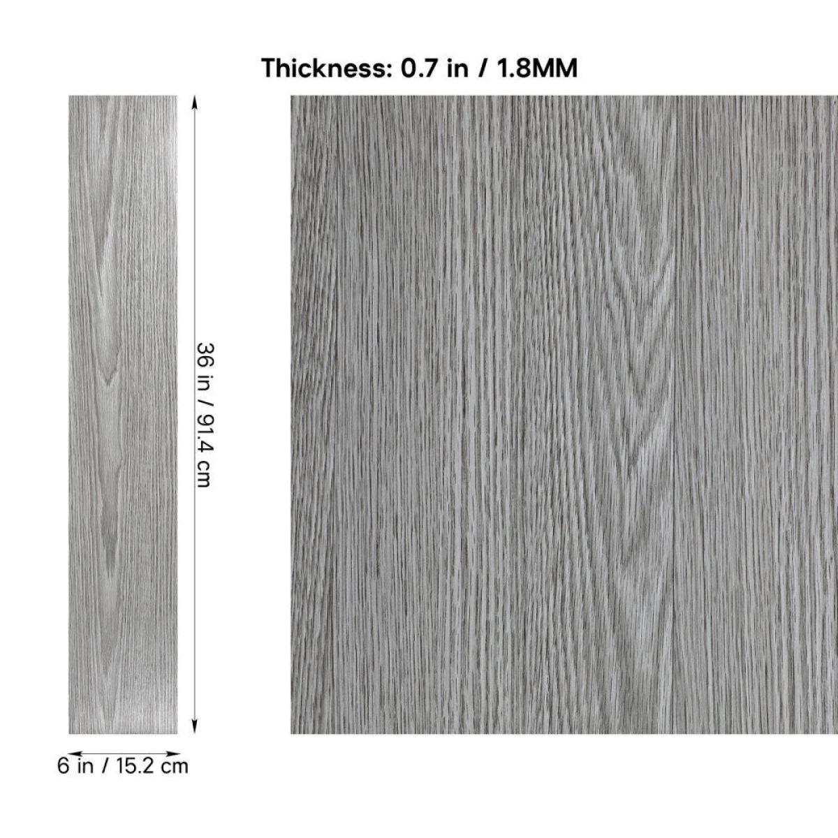 5m² Floor Planks Tiles Self Adhesive Wood Effect Vinyl Flooring Bathroom Decor