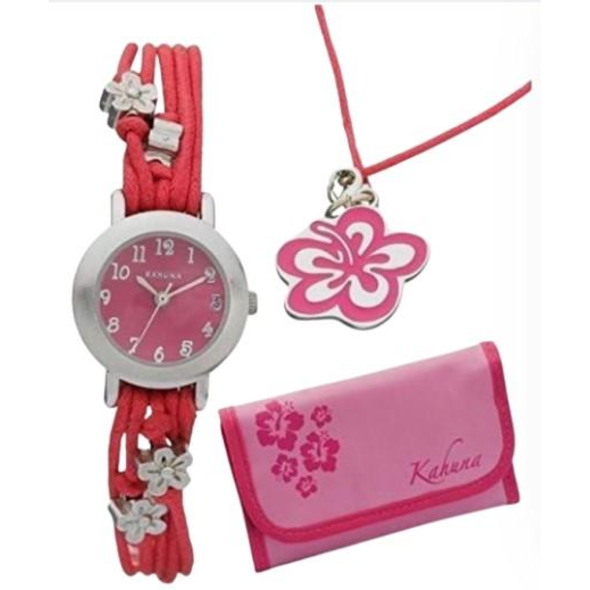 Kahuna Children Girls Wallet, Necklace Gift Set 10 Watches - CLEARANCE NEEDS RE-BATTERY