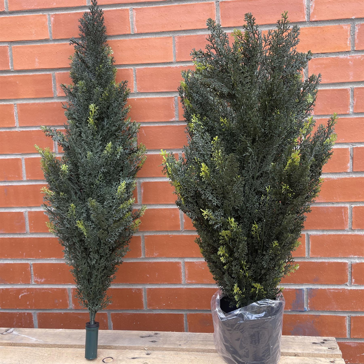120cm Artificial Cypress Topiary Tree, Natural Look, Full Lifelike Appearance, Maintenance Free
