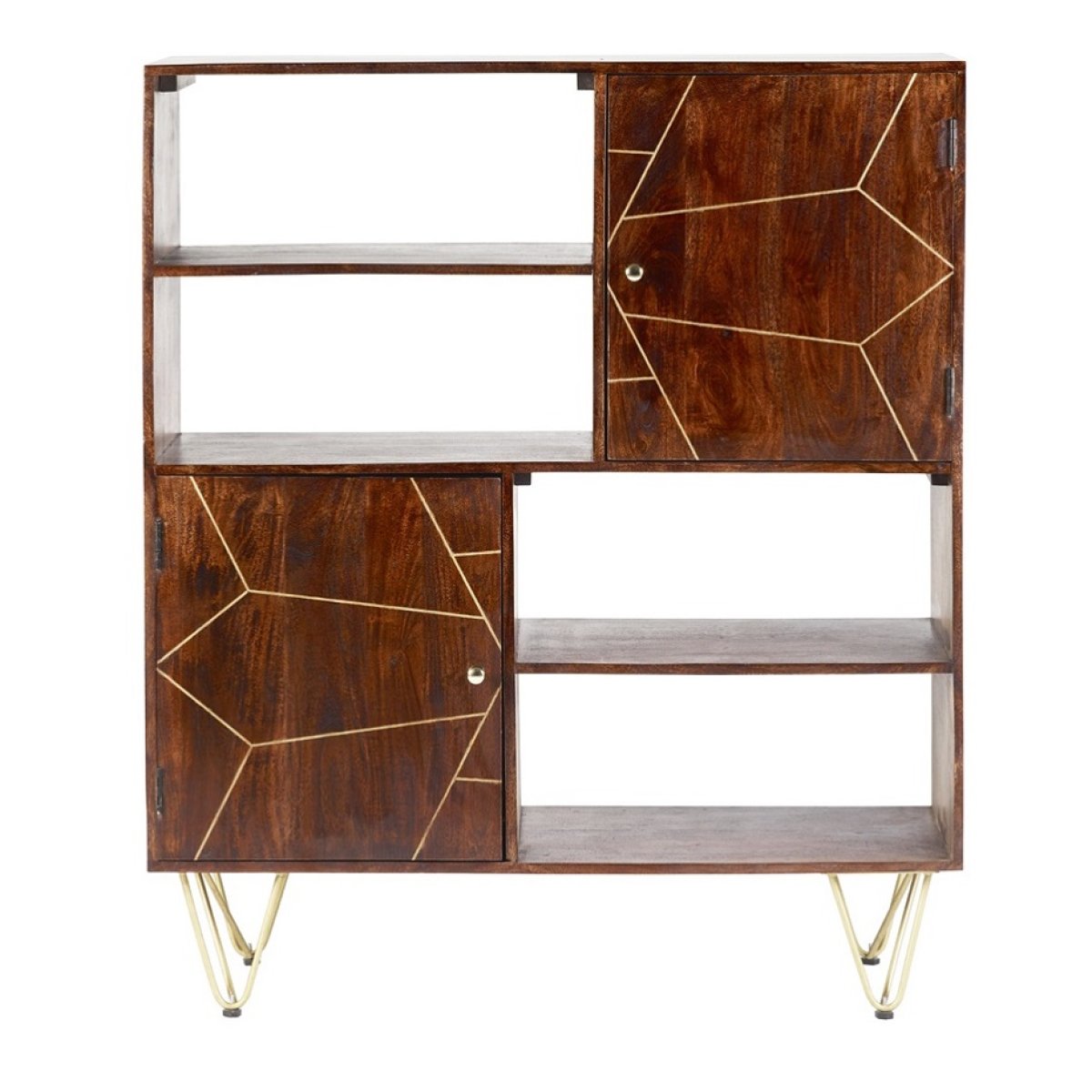 Dark Gold Display Cabinet