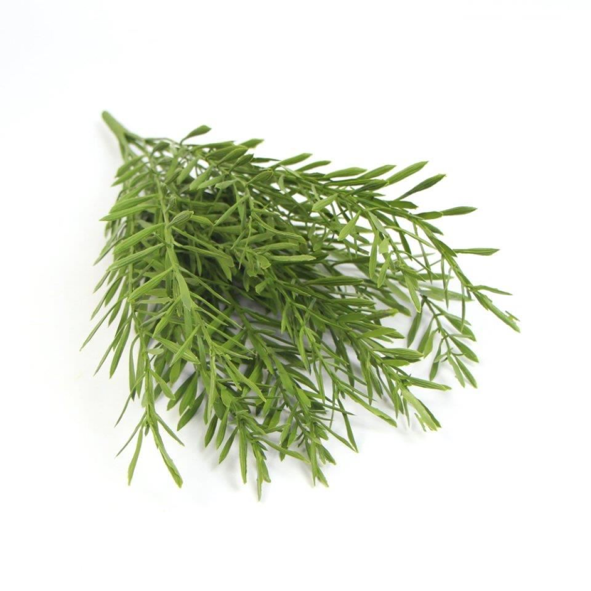 Leaf Pack of 6 40cm Fire Retardant Artificial Mini Grass Foliage Stem Bare Stem