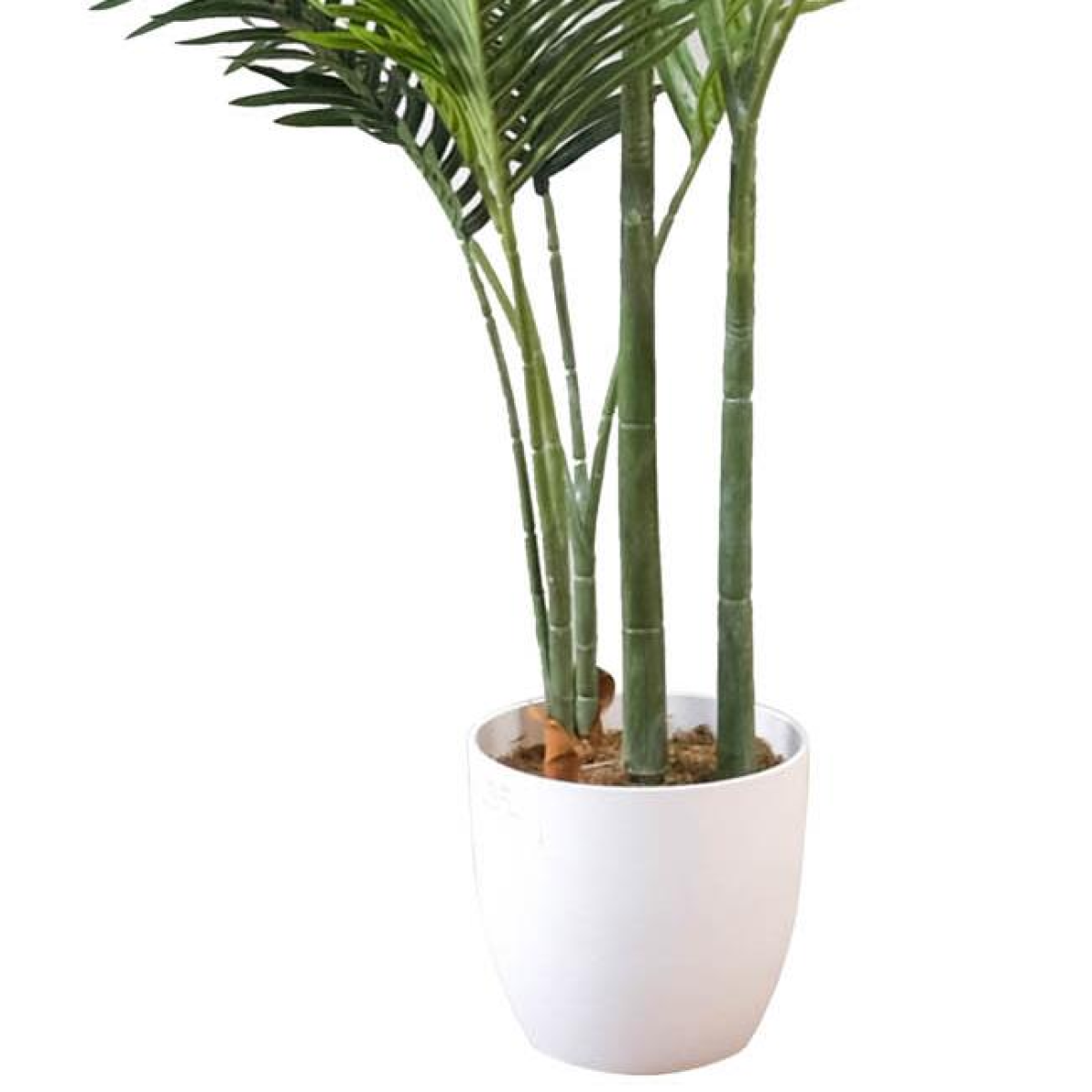 Leaf 160cm Artificial Palm Tree with 15 Leaves in White Pot