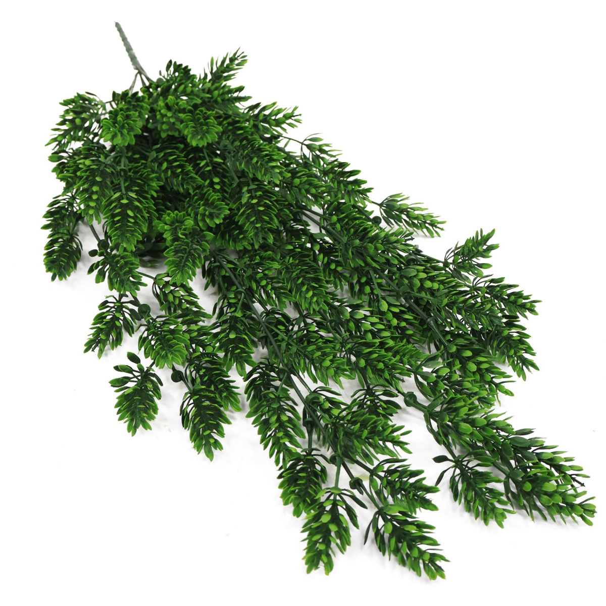Leaf 128cm Hanging Artificial Clustered Fern Plant, UV and Fire Resistant