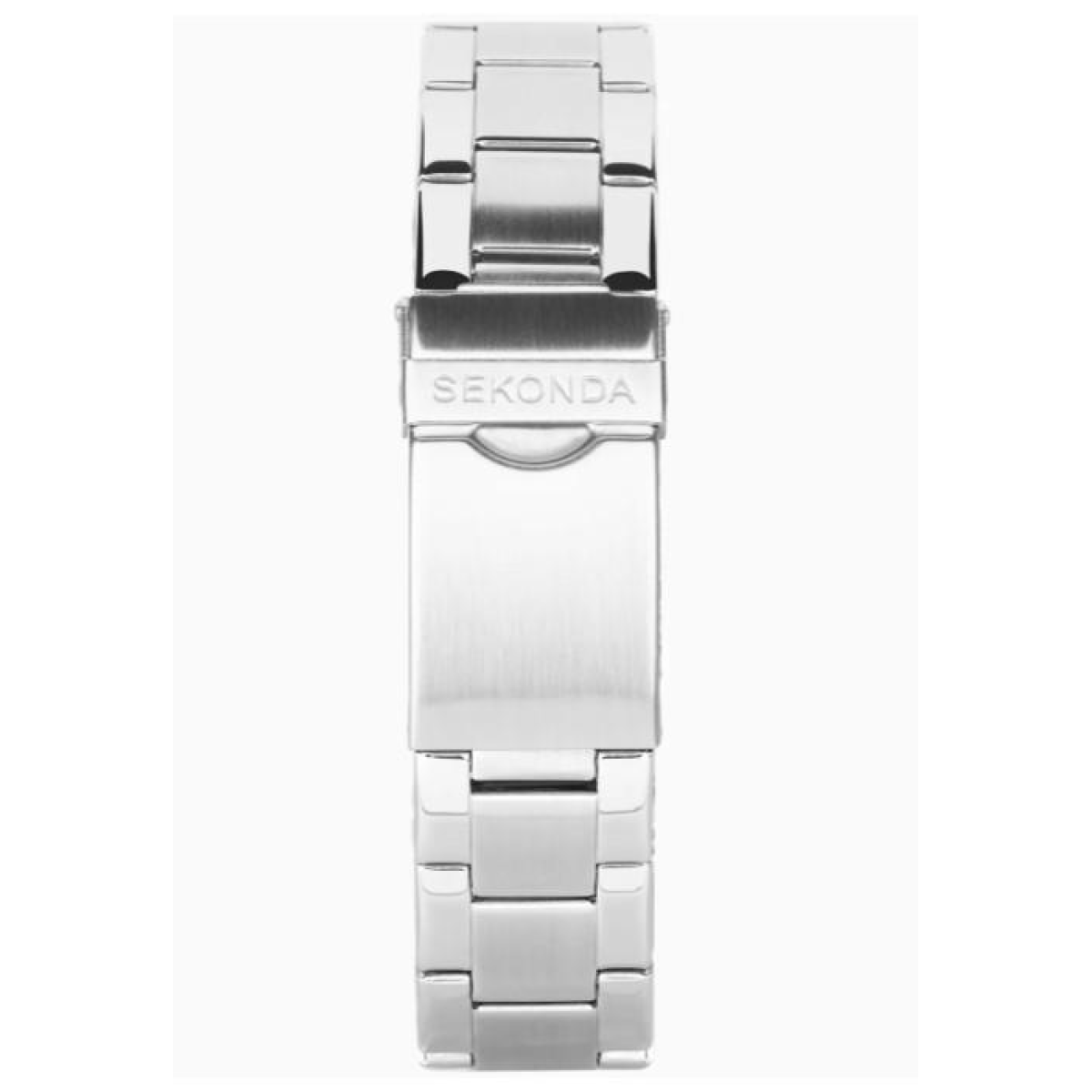 Sekonda Mens Basic Fashion Dated 43mm Black Dial Stainless Steel Bracelet Watch 30095