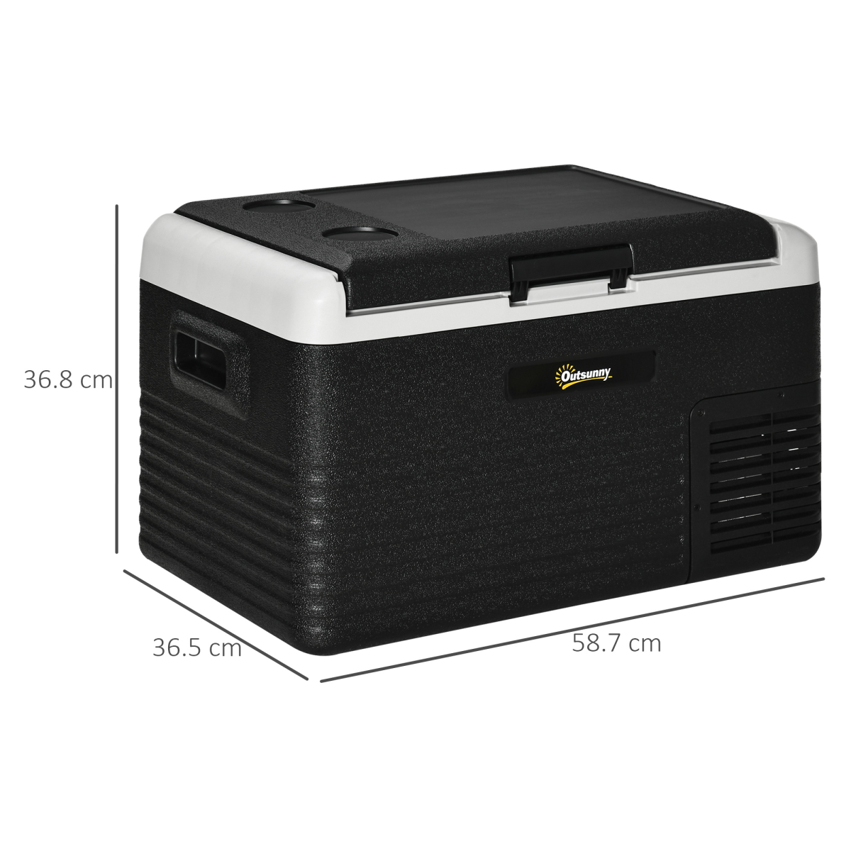 30L Portable Car Refrigerator Freezer 12V/24V DC 110/240V AC for Camping and Driving