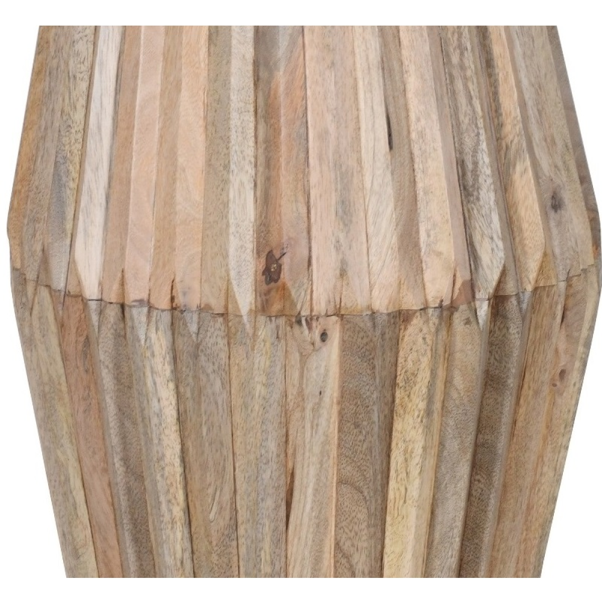Hudson Carved Mango Wood Side Table