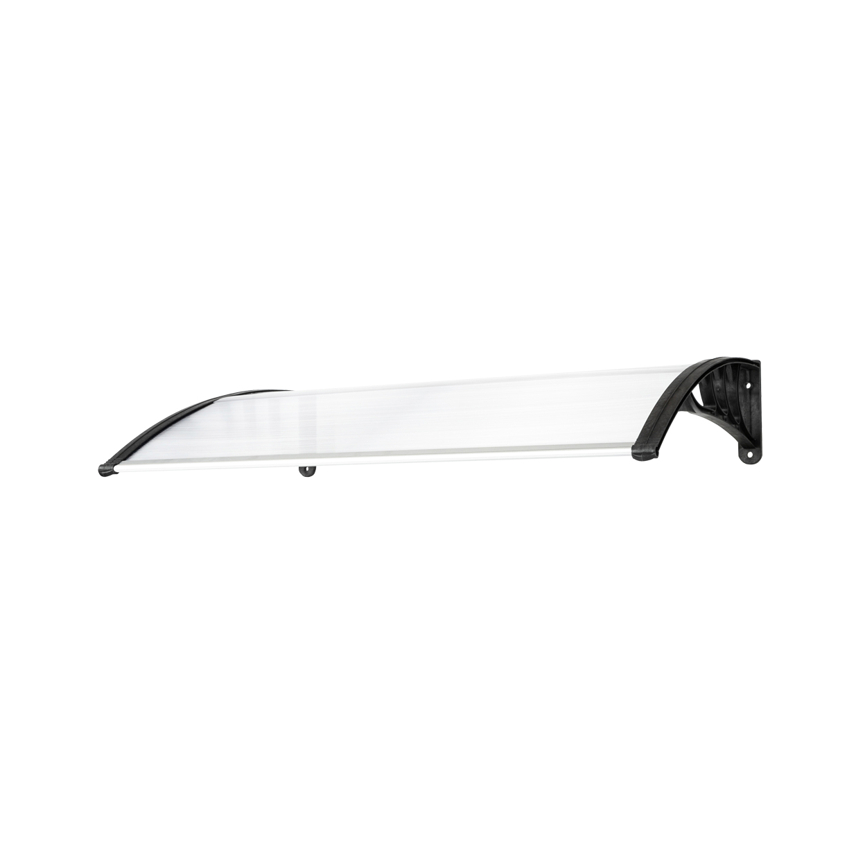 【Same Code:48202358】HT-120 x 80 Household Application Door & Window Rain Cover Eaves Canopy White & Black Bracket