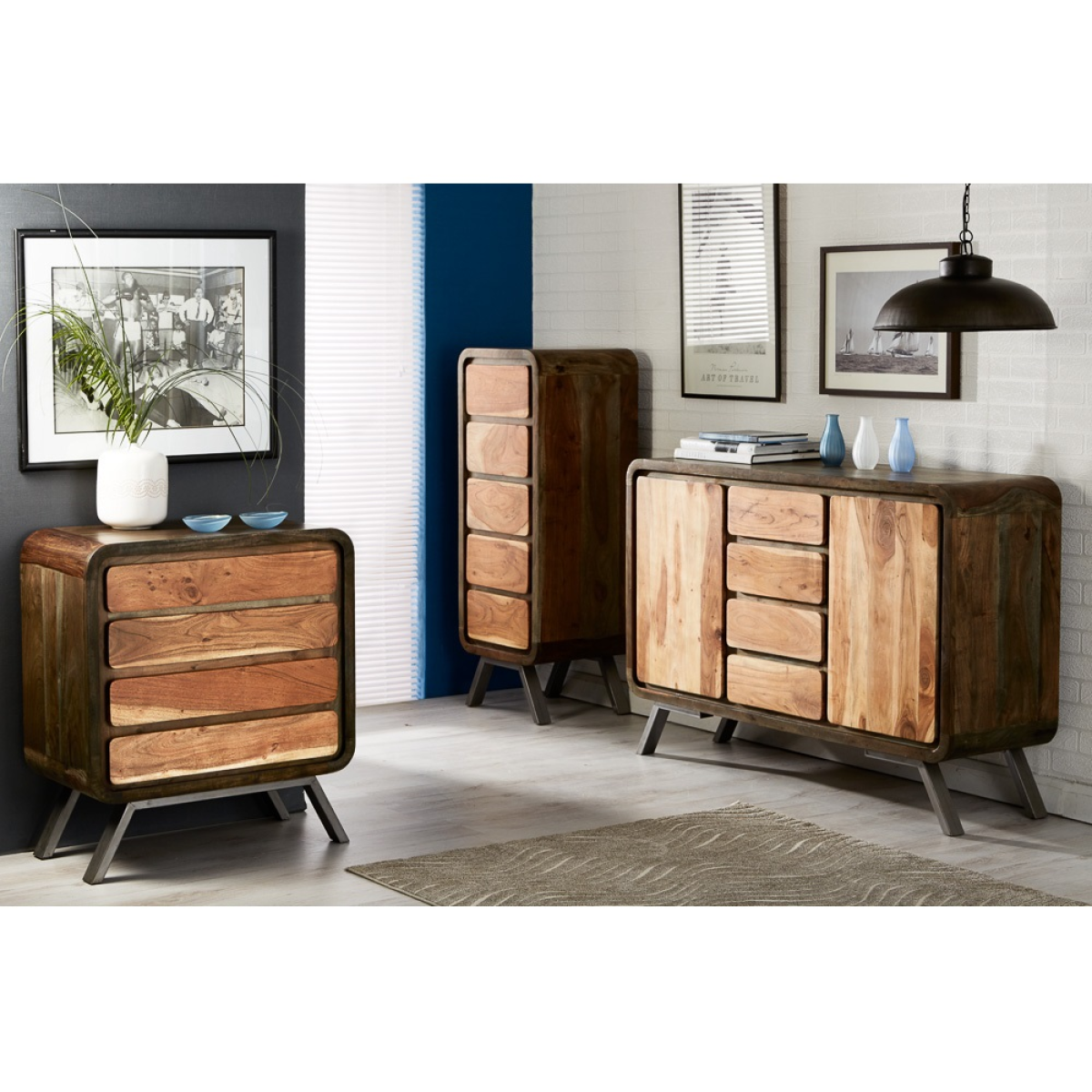Aspen 4 Drawer Wide Chest