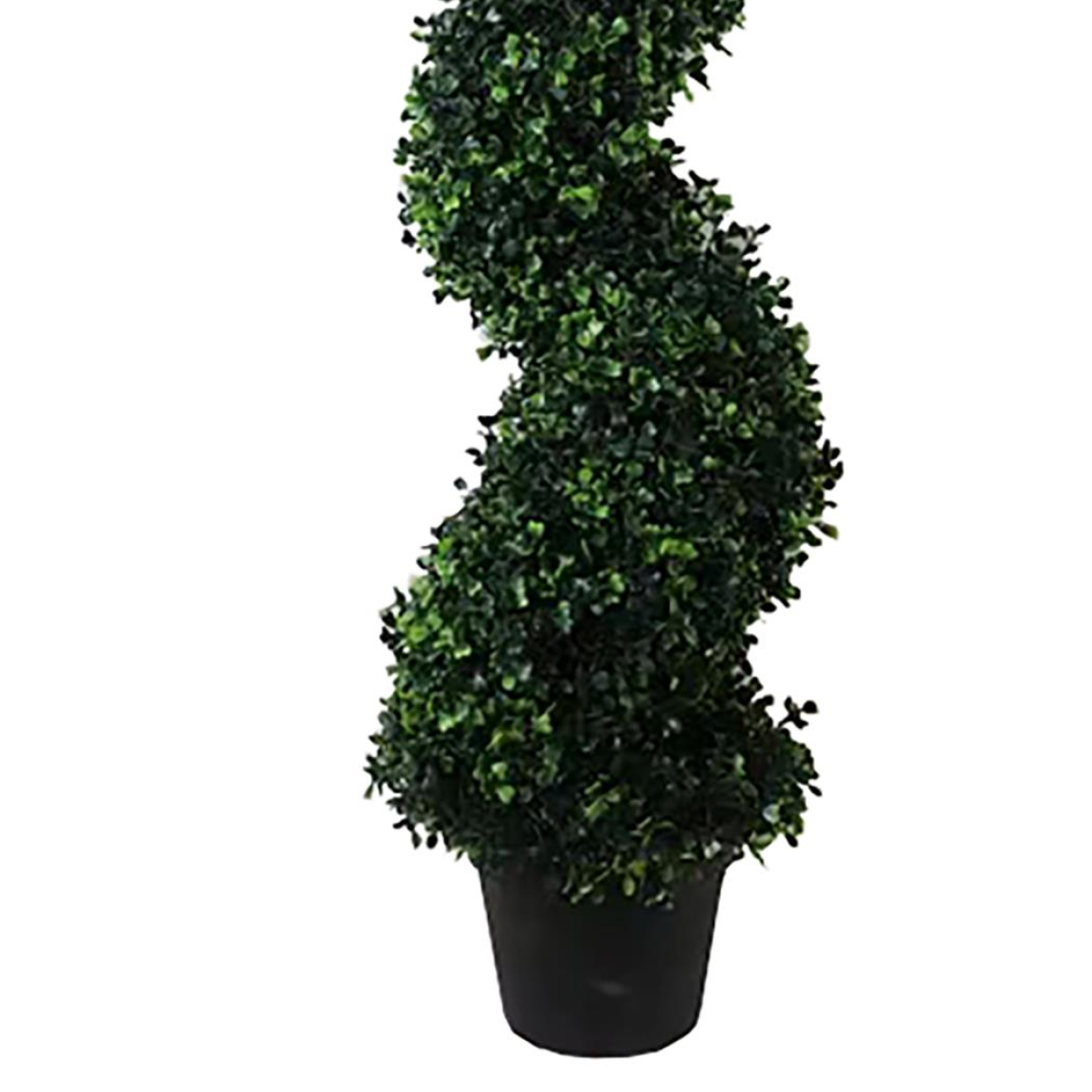 120cm Artificial Boxwood Spiral Topiary in Pot
