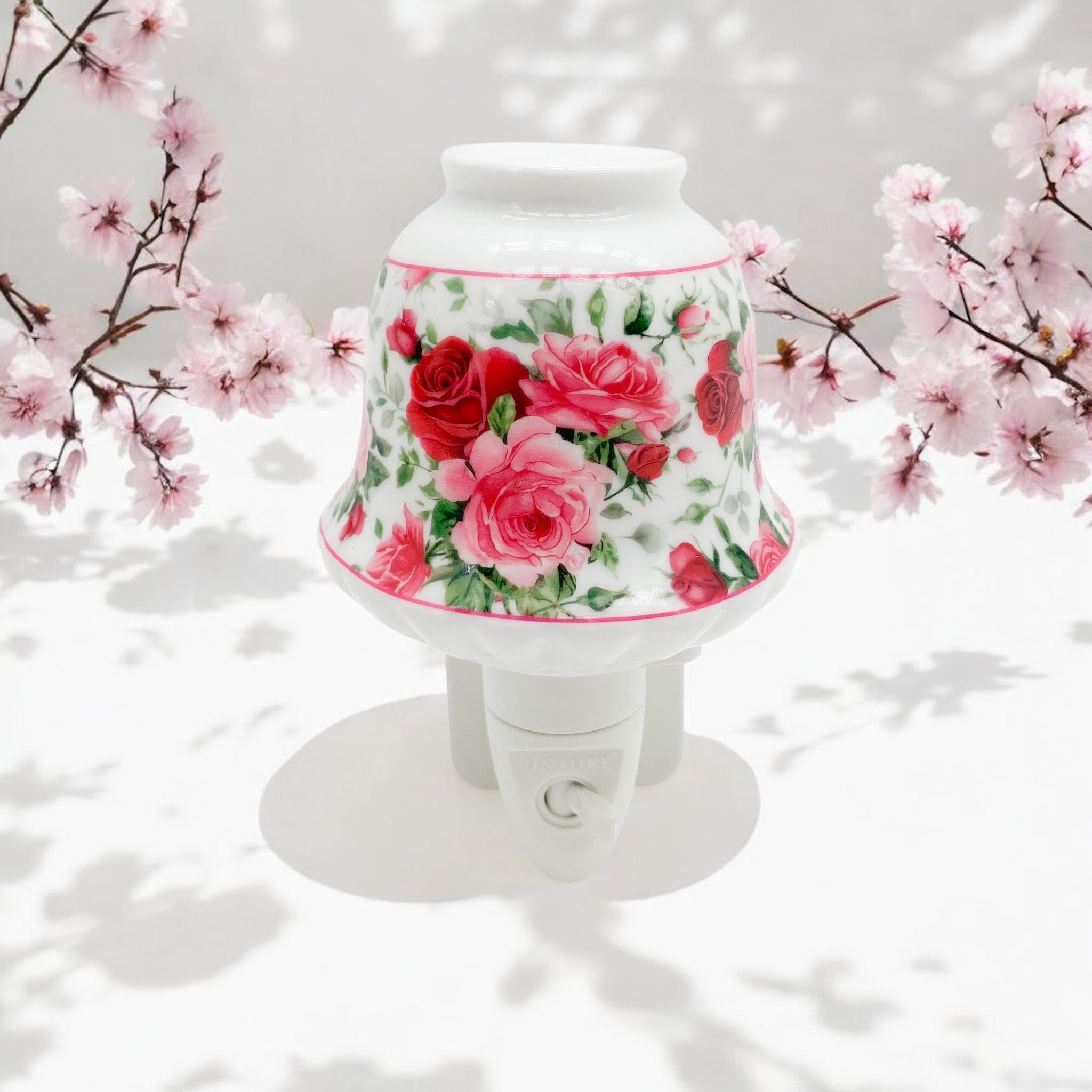 MSL 8-Inch Multi-Color Floral LED Night Light, Decorative Traditional Design