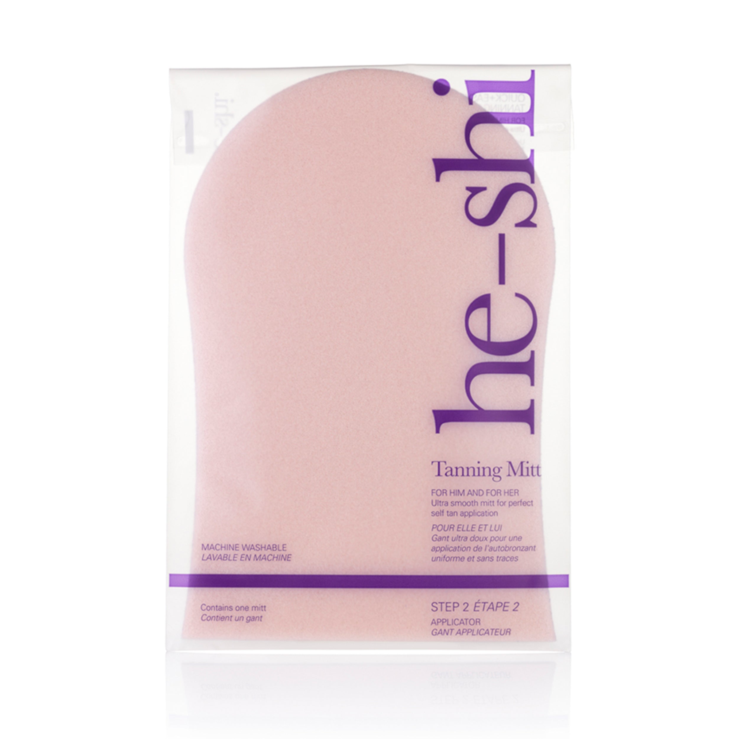 He-Shi Patented Self-Tan Applicator Mitt, Ultra-Smooth, Lotion-Proof Barrier, Machine Washable, Stain-Free Hands