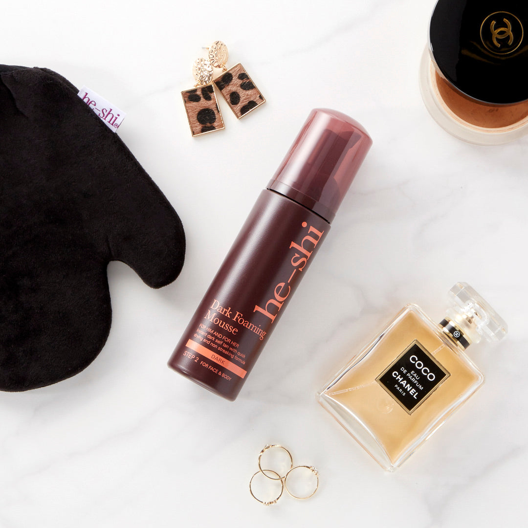 He-Shi Dark Foaming Self Tan Mousse