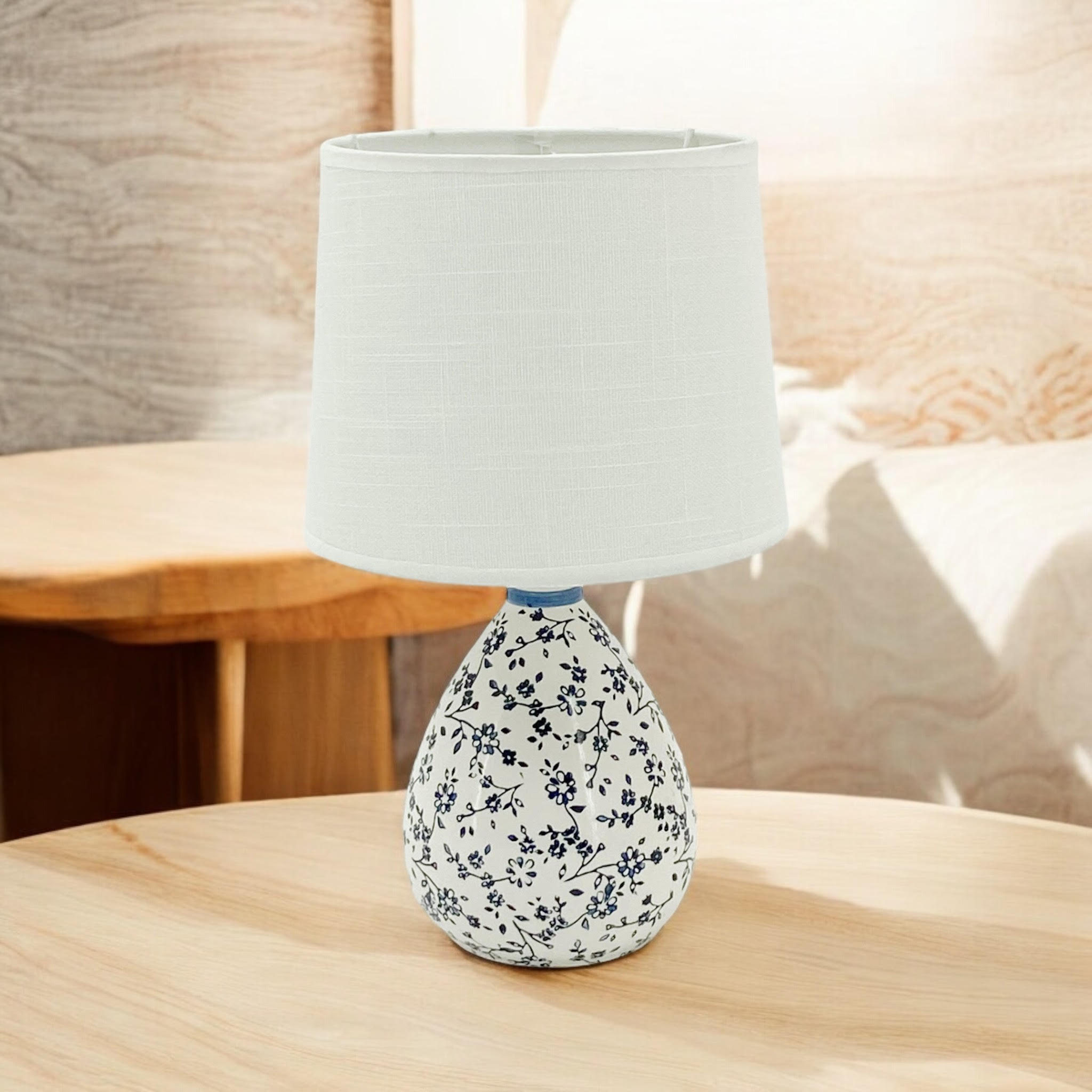 MSL Traditional Table Lamp Base and Shade with Inline Rocker Switch, Double Insulated