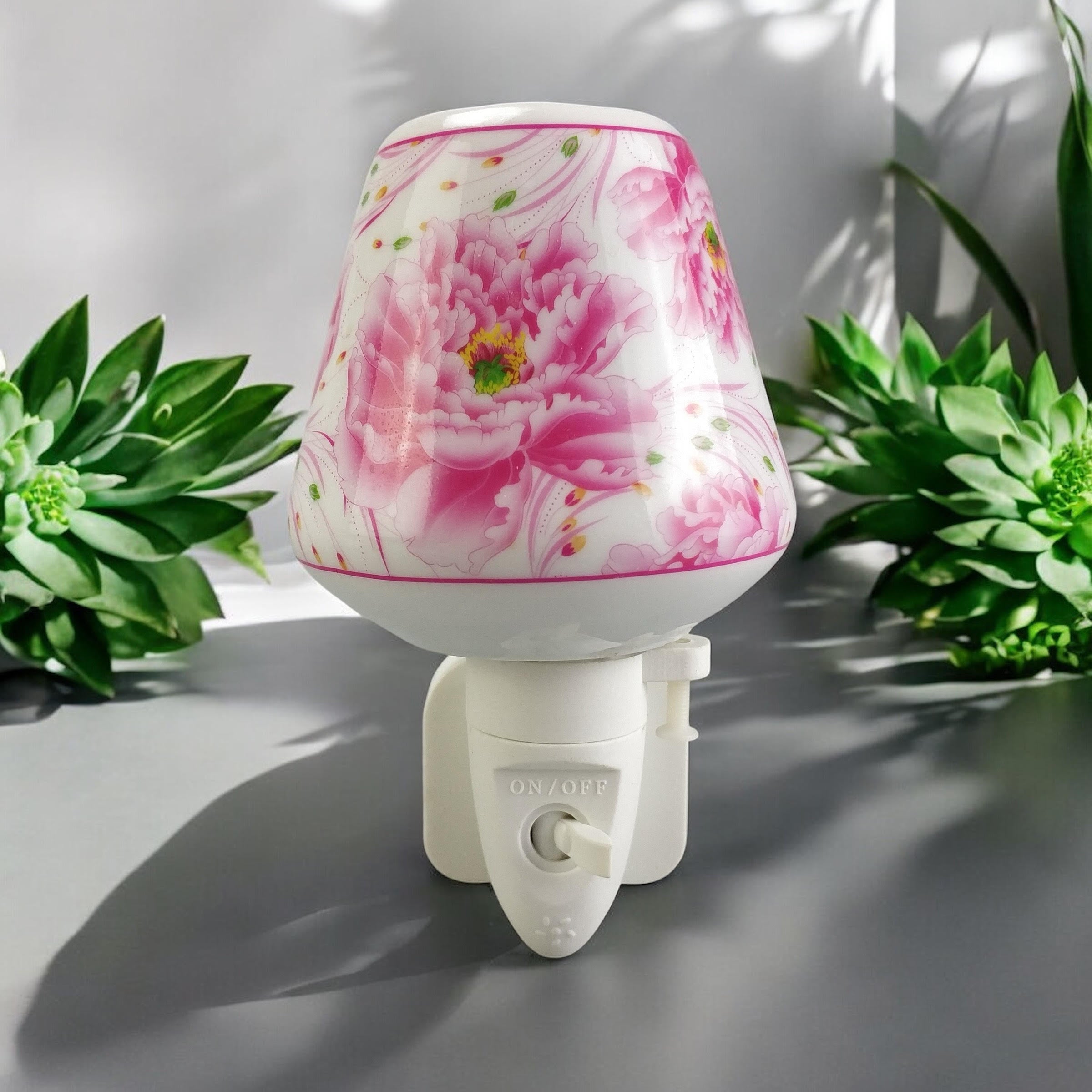 8 Inch Floral LED Nightlight, Decorative Multi-Color Floral Design, MSL