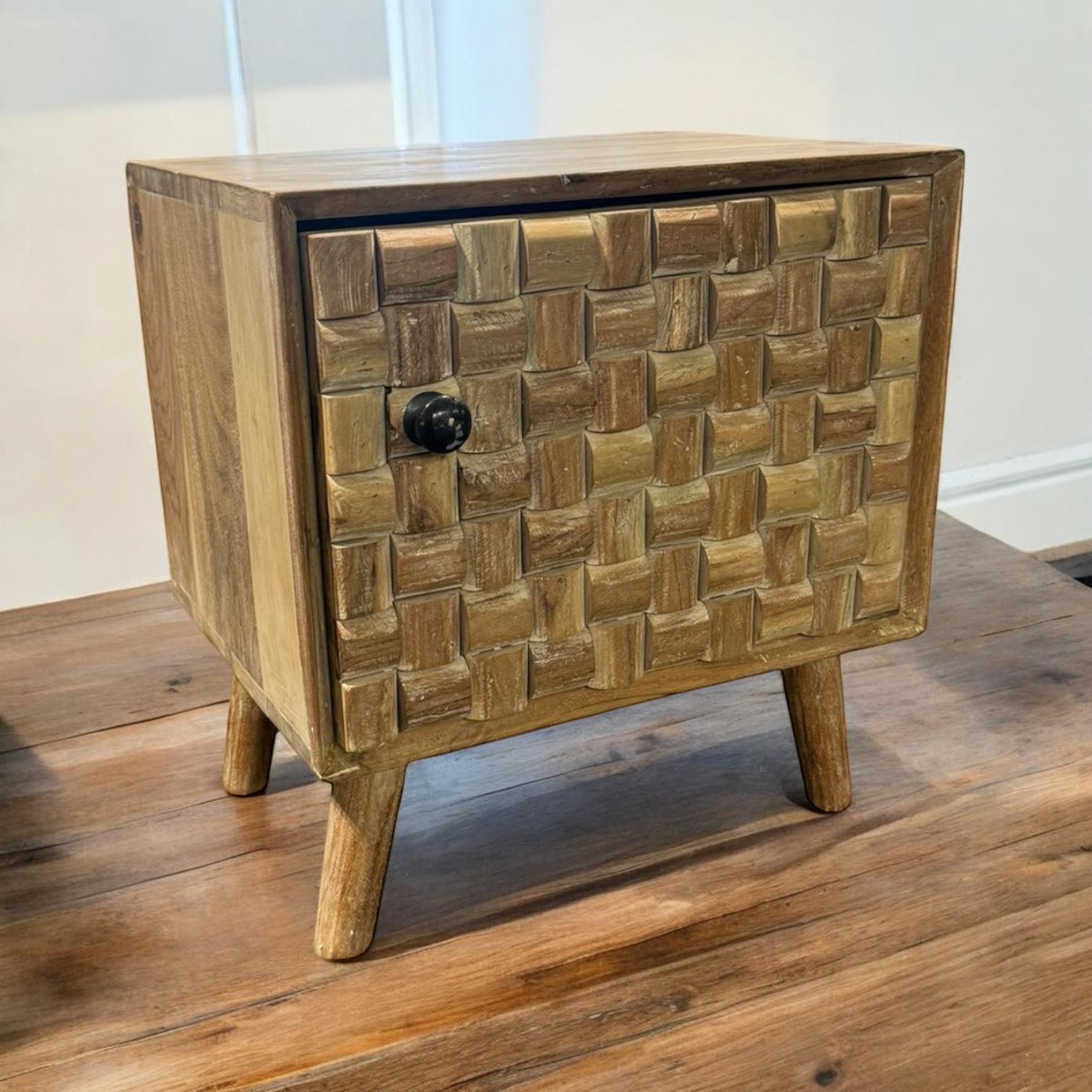MSL 47cm Wooden Bedside Cabinet