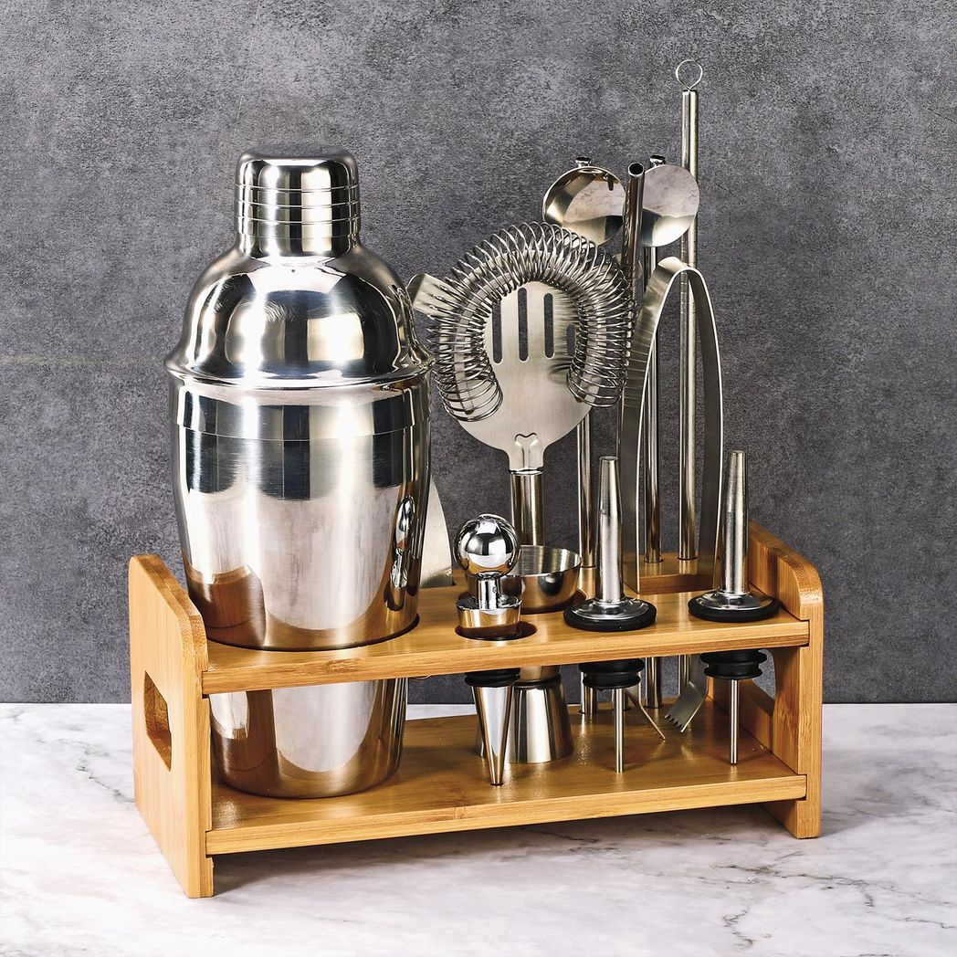 Vinsani 15-Piece Cocktail Shaker Set for Drinks and Mixers