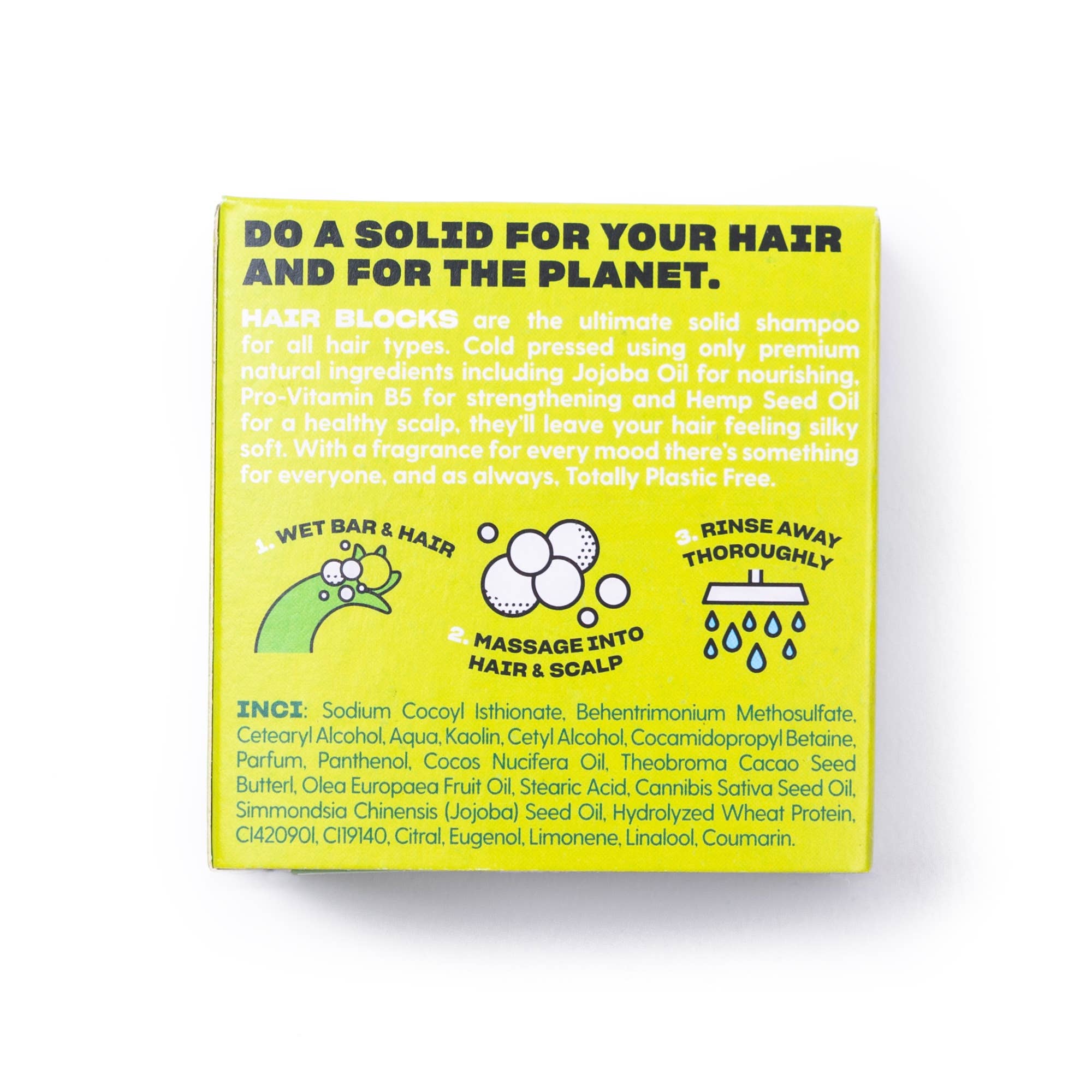 Hair Blocks Solid Shampoo - Lime & Sandalwood