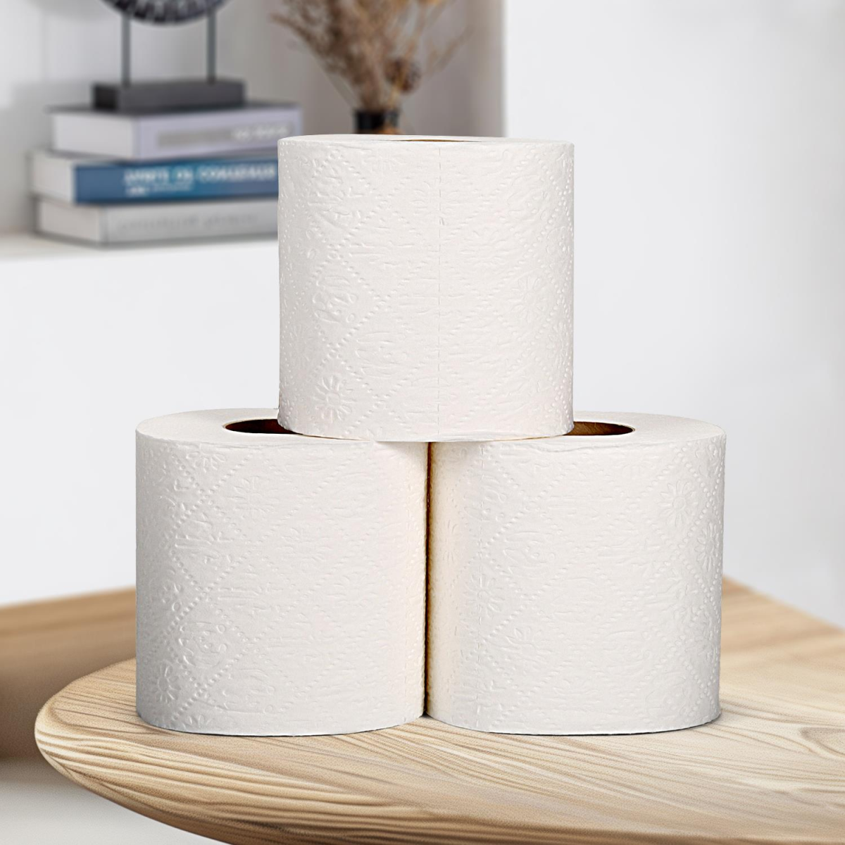 Vinsani Bamboo Toilet Rolls 24 Pack Eco-Friendly Sustainable Toilet Roll