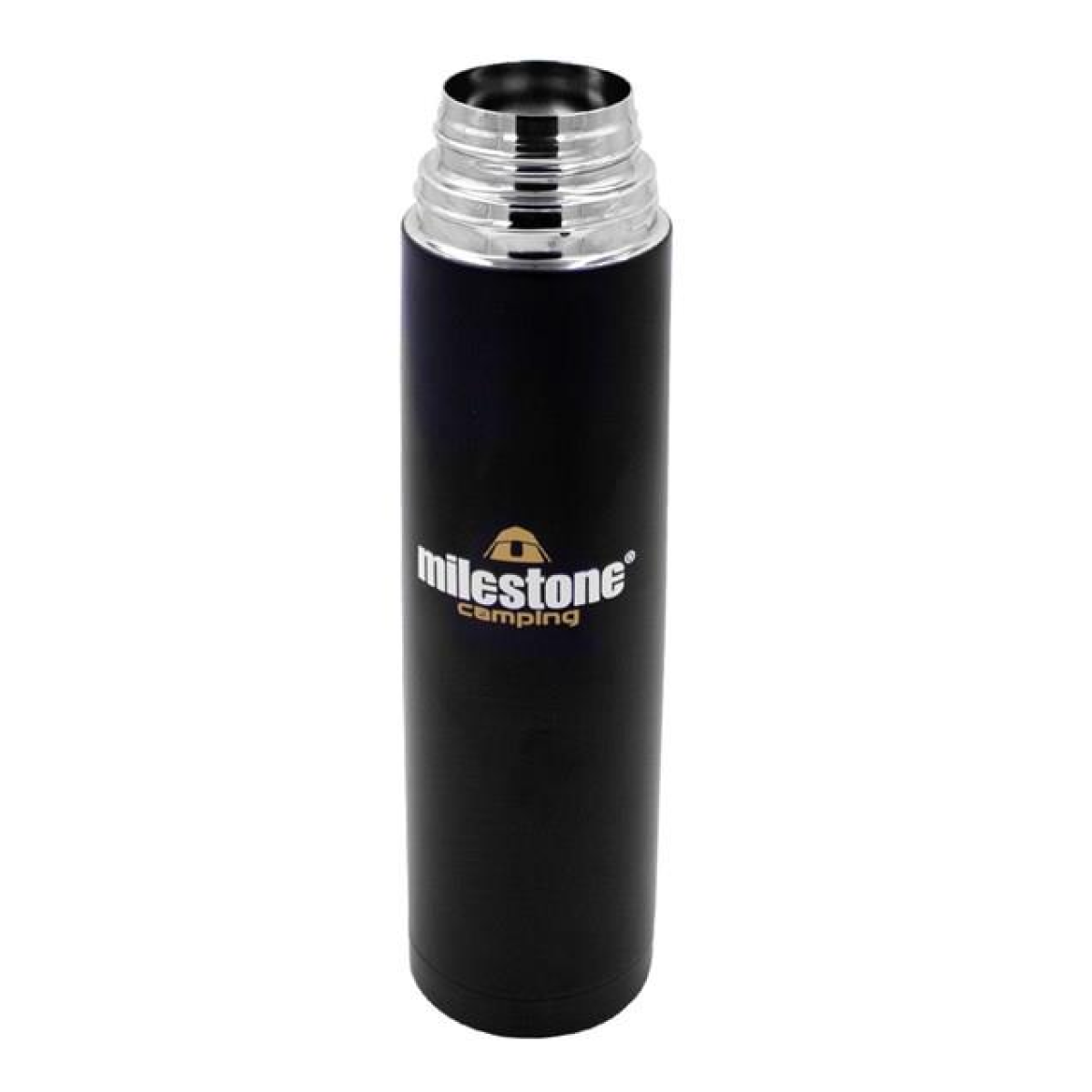 Milestone Double Walled Stainless Steel Flask 1Ltr - Matte Black Finish