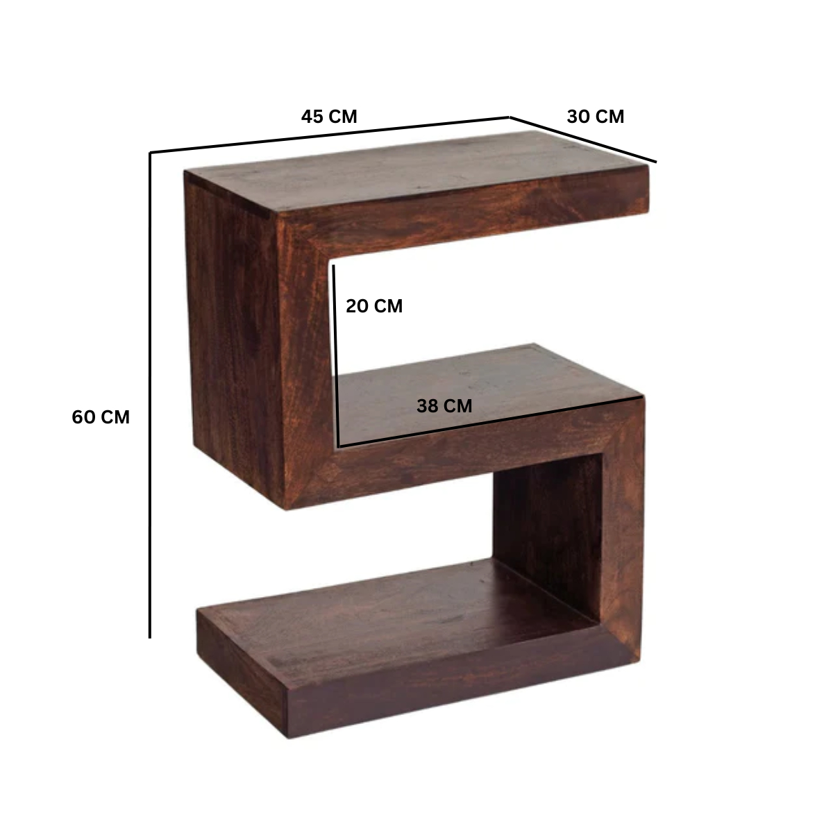 Toko Dark Mango S Shaped Display Unit