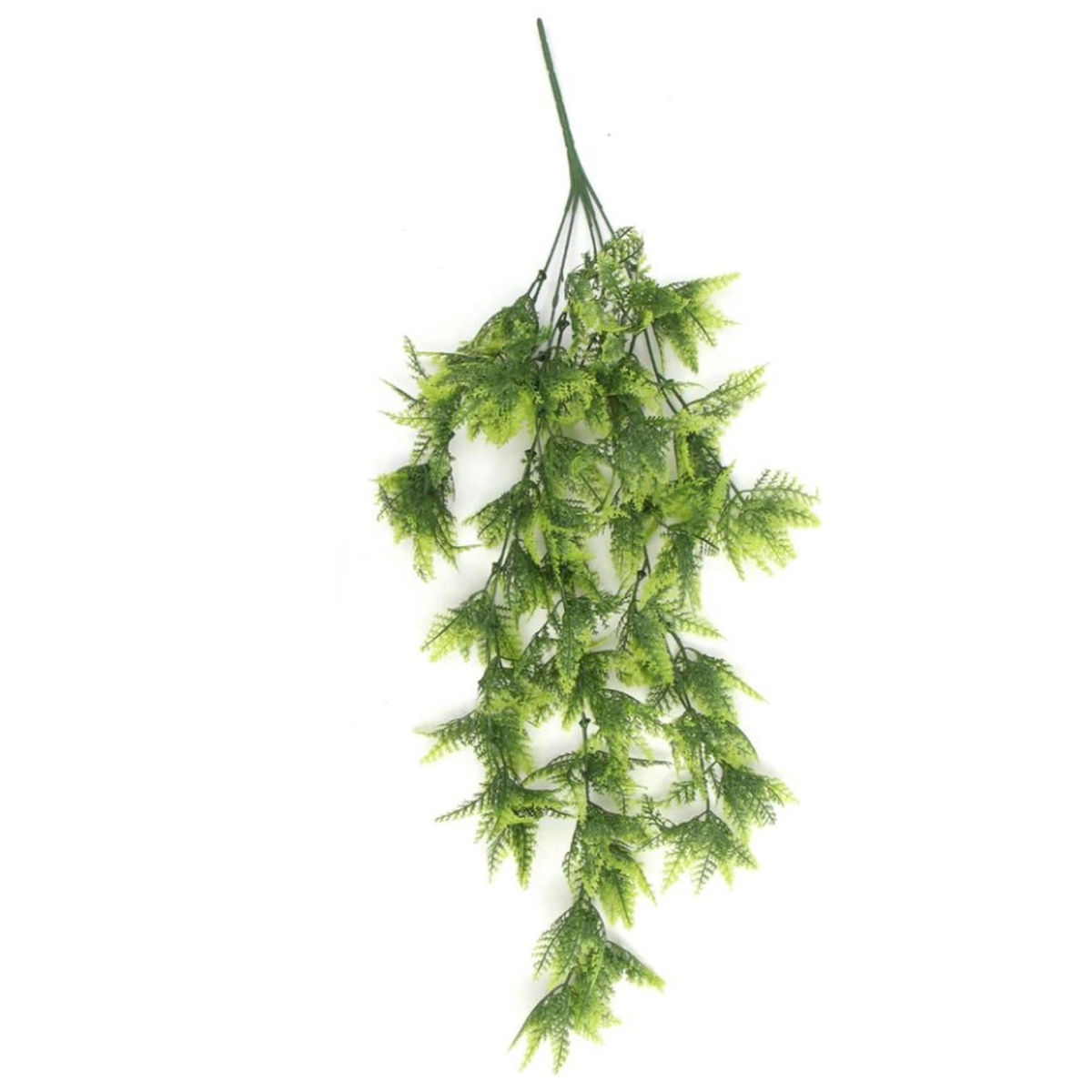 Leaf Hanging Artificial Boston Fern Plant 75cm UV and Fire Resistant