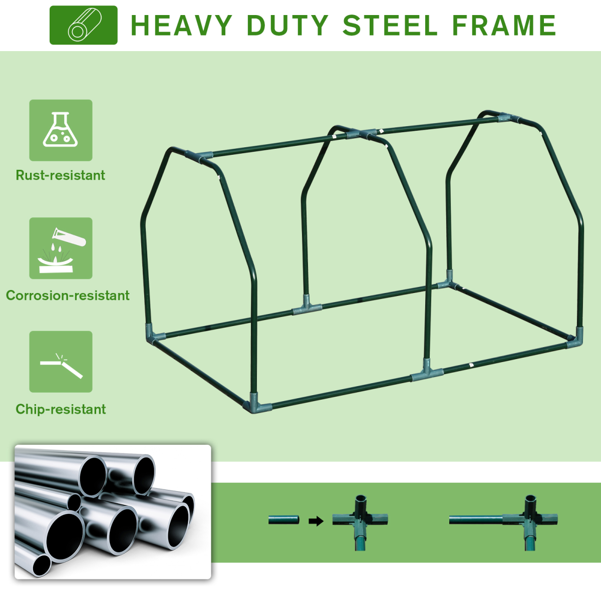 Outsunny 99x71x60cm Mini Greenhouse with PVC Cover, Steel Frame, White