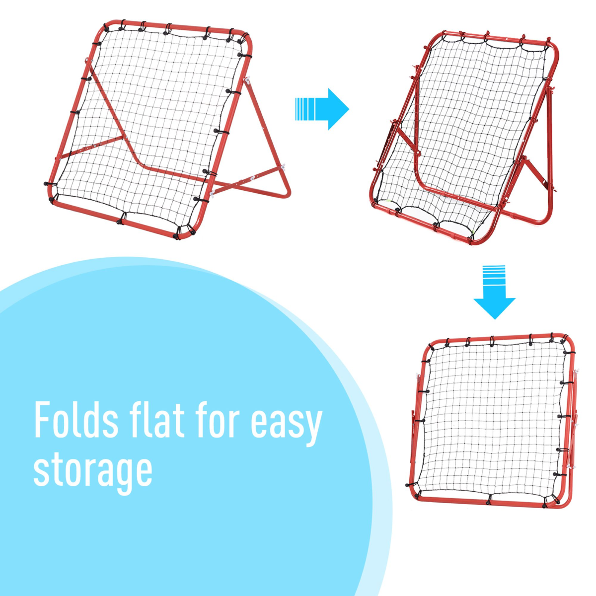 Adjustable Rebounder Net for Football, Baseball & Tennis Training