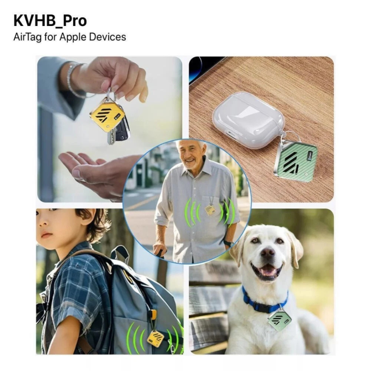 Ven Dens Mini Tracking Device GPS Smart Tracker Works with Apple Find My