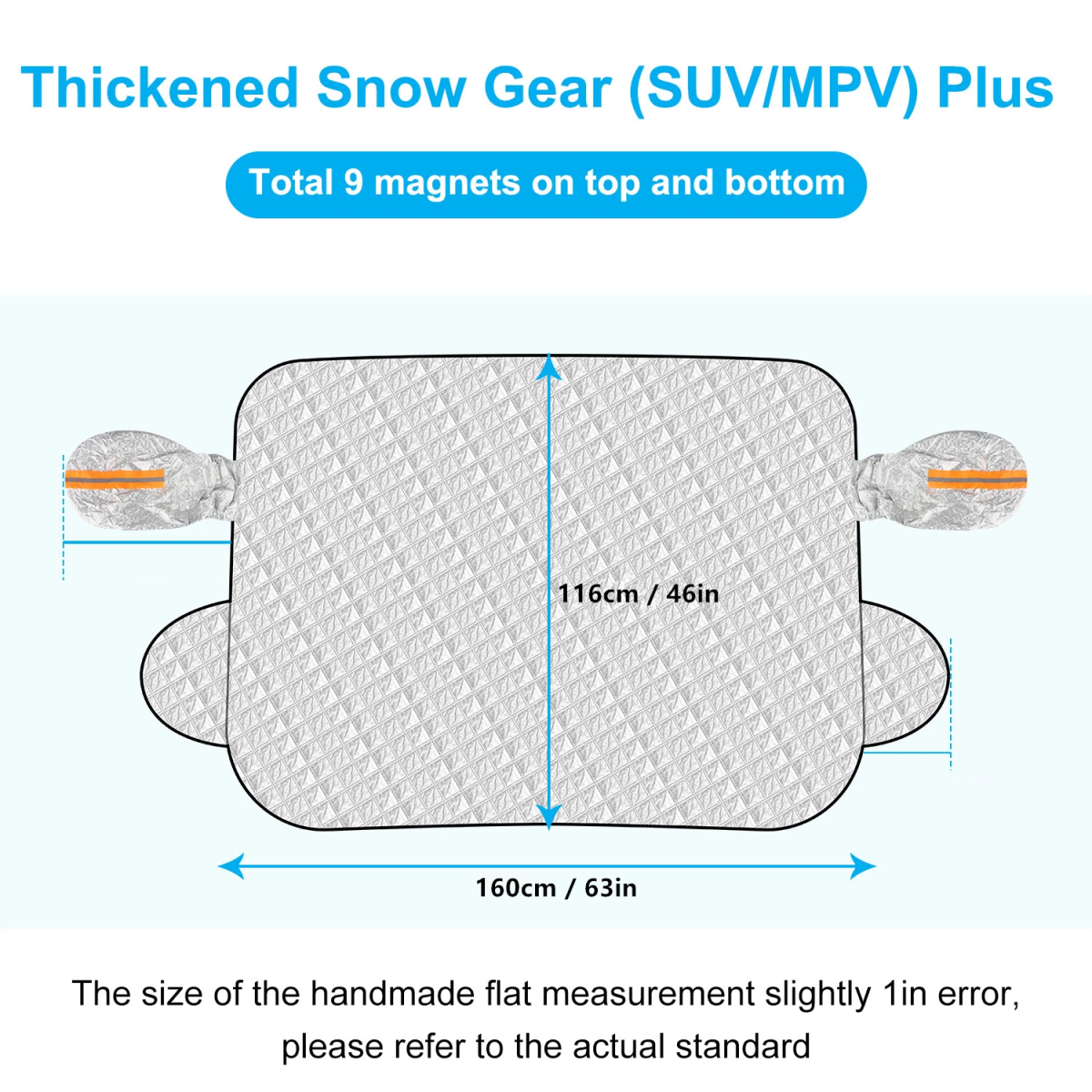 Magnetic Car Windscreen Windshield Frost Ice Snow Window Mirror Protector Cover